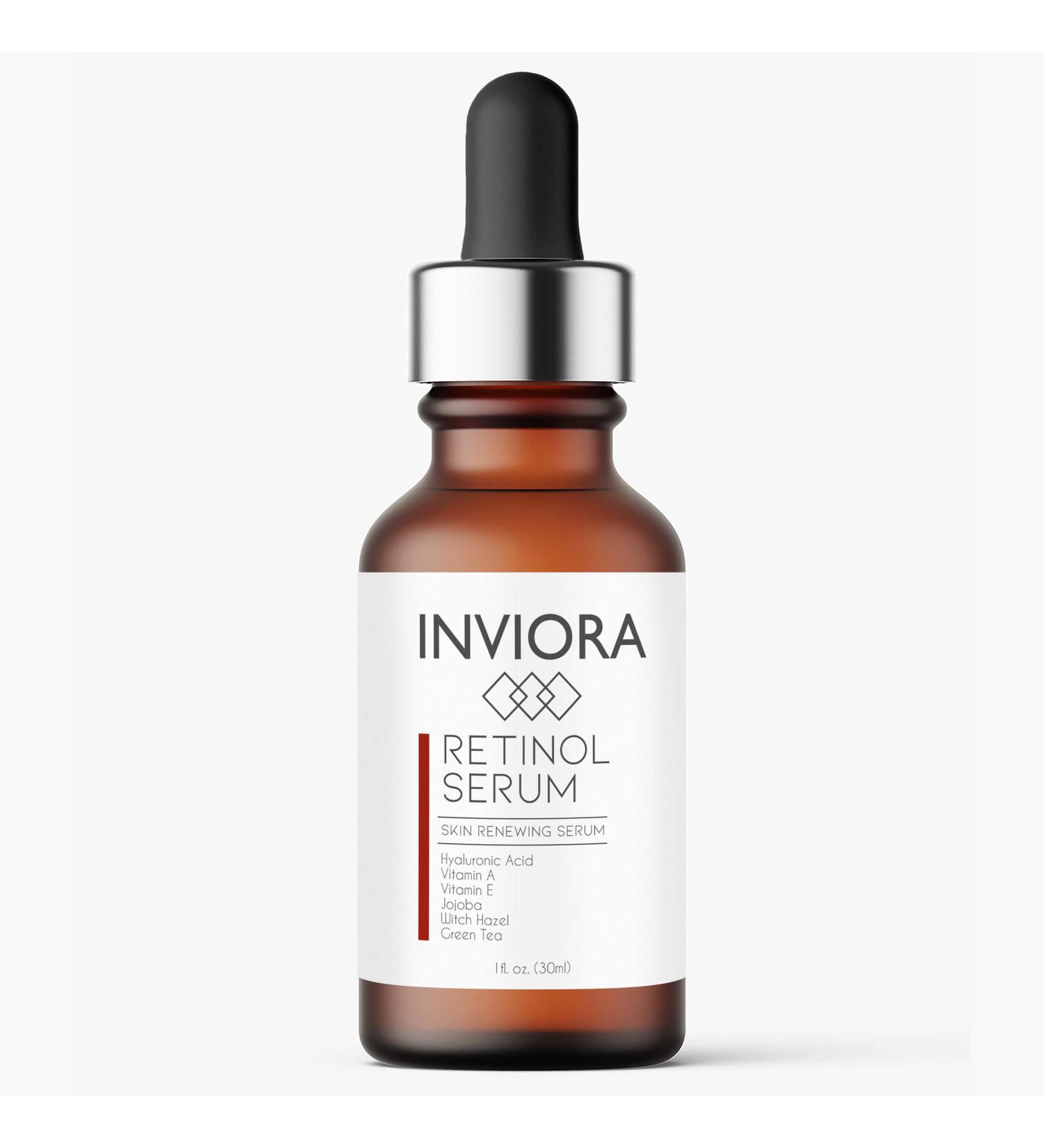 Advanced Retinol Serum - Premium Anti-Aging Face Serum with Hyaluronic Acid Vitamin A E Witch Hazel & Green Tea - 1 Oz - Buy Online on GoSupps.com