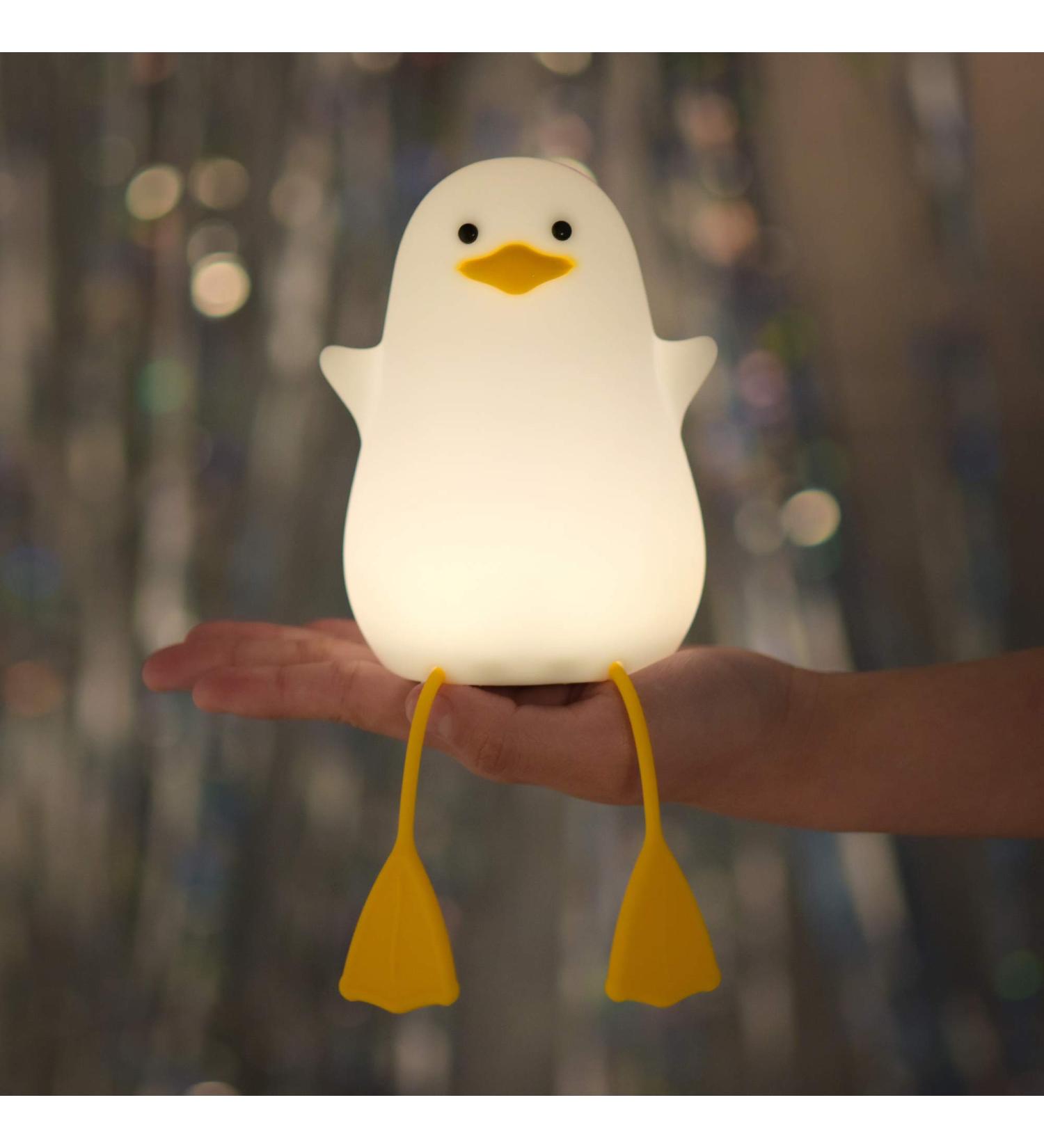 YuanDian Cute Duck Night Light - Perfect Gift for Women, Teen Girls, and Kids. Christmas Seagull Chick Silicone Nightlight for Children - Buy Online on GoSupps.com