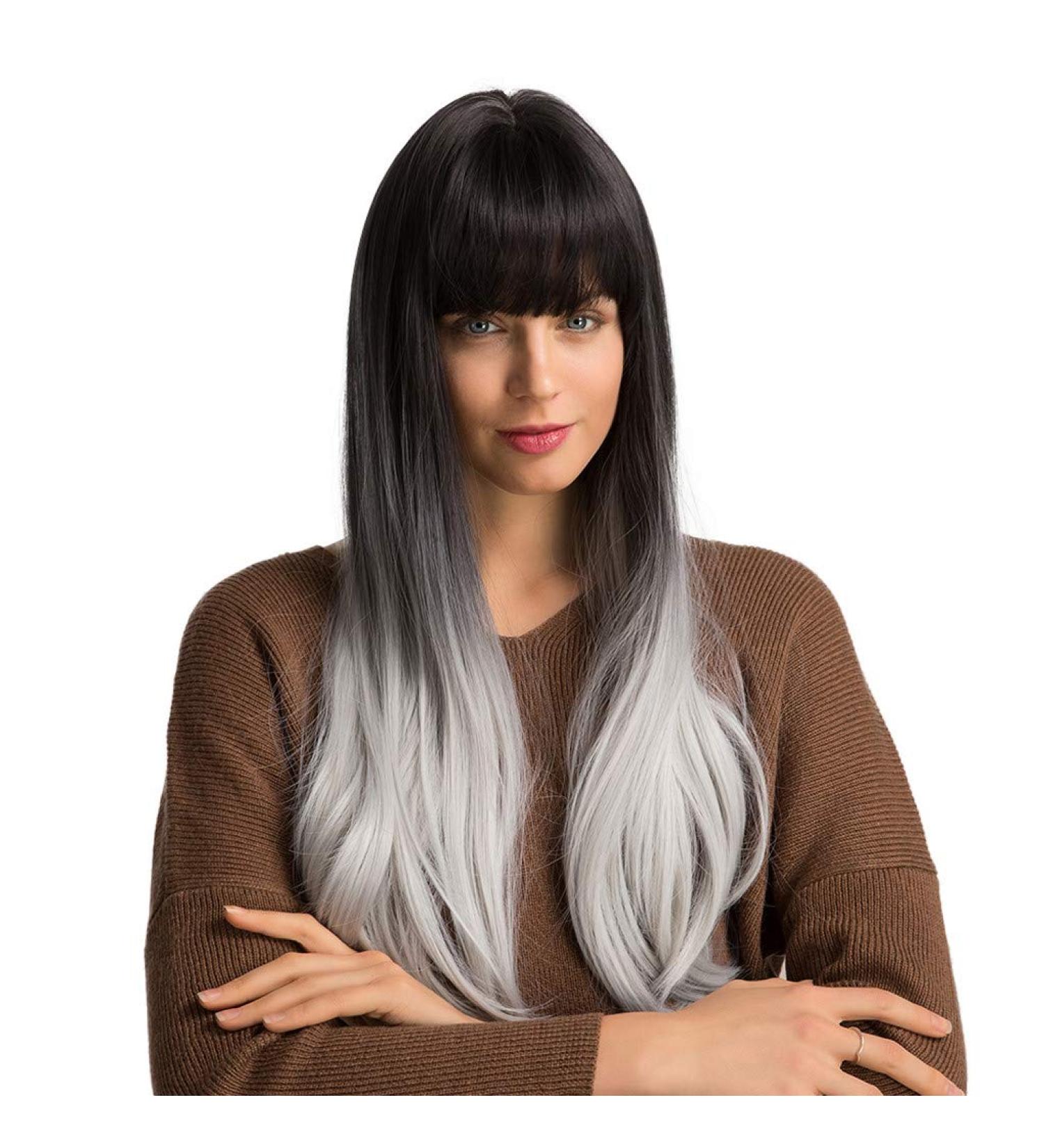Buy Long Black Curly Synthetic Wig for Women | 80s & 70s Cosplay Hair | International Shipping - Buy Online on GoSupps.com