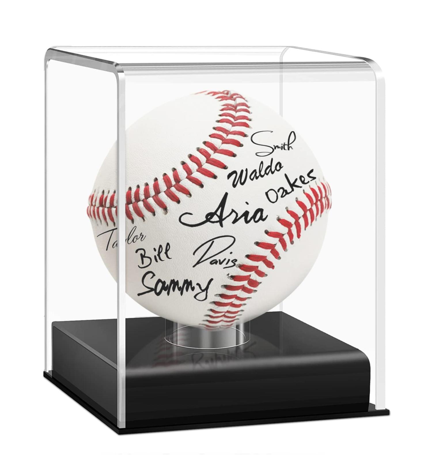 Acrylic UV Protected Baseball Display Case for Memorabilia - Clear Cube Design (1) - Buy Online on GoSupps.com