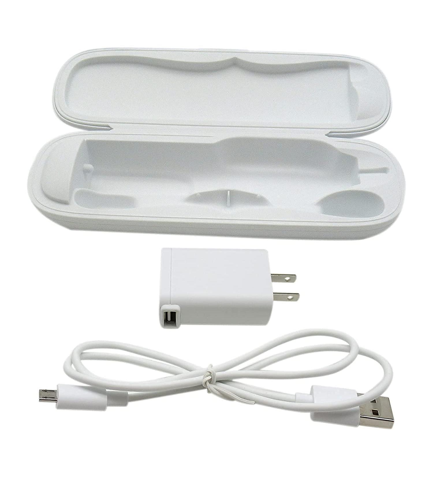 Economical Travel Charger Case with AC Charger and USB Cable for Philips Sonicare HX6xxx, HX89, HX91 Series - Buy Online on GoSupps.com