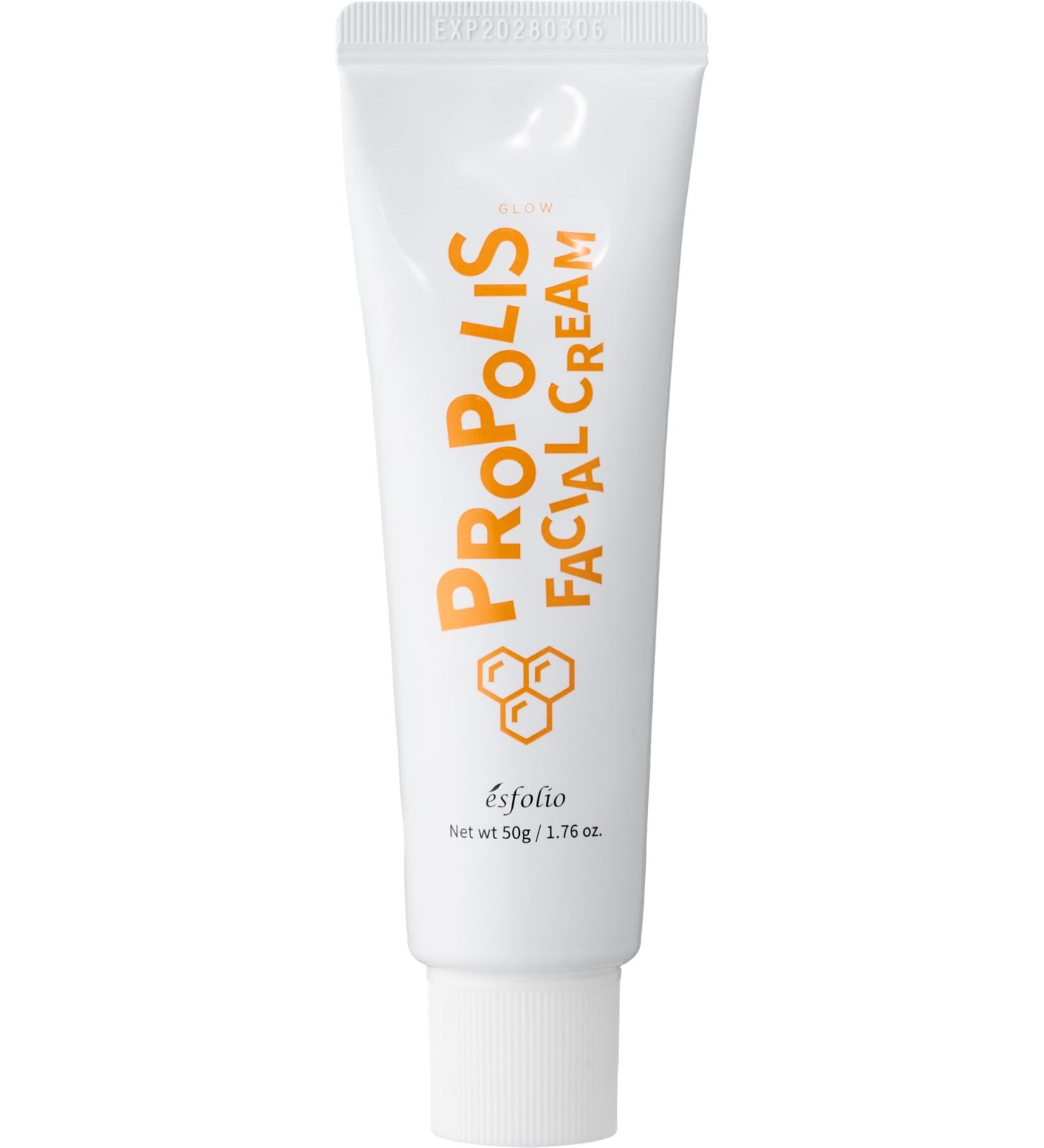 esfolio Made in Korea Propolis Facial Cream 1.76 OZ Moisturizing Face Cream with Honey Extract and Natural Nutrients for Soft Radiant and Hydrated Skin