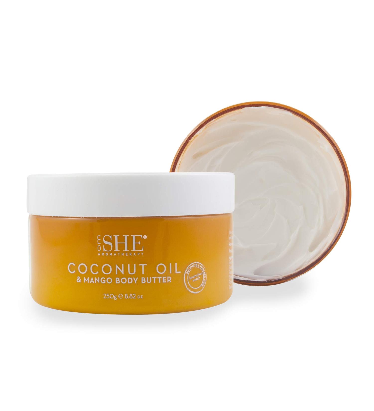 Om She Aromatherapy Coconut & Mango Body Butter - Hydrating and Nourishing - Buy Online on GoSupps.com