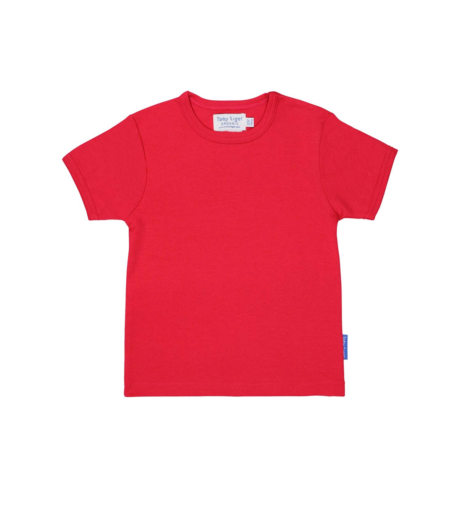 Organic Red Basic T-Shirt - 12-18 Months - Sustainable Baby Clothing - Buy Online on GoSupps.com