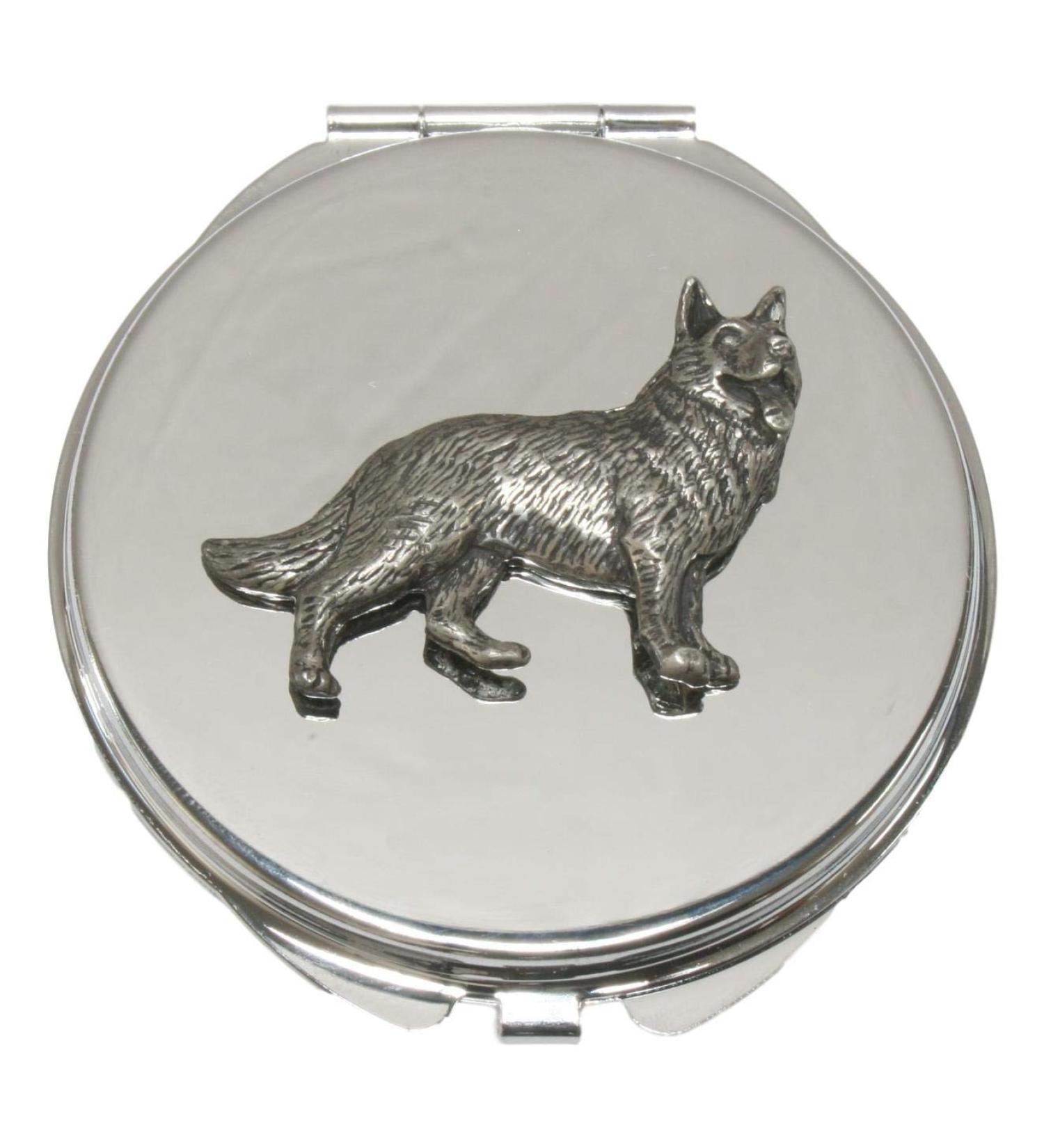 Alsatian Compact Mirror Handbag Gift With Free Engraving 2 - Buy Online on GoSupps.com