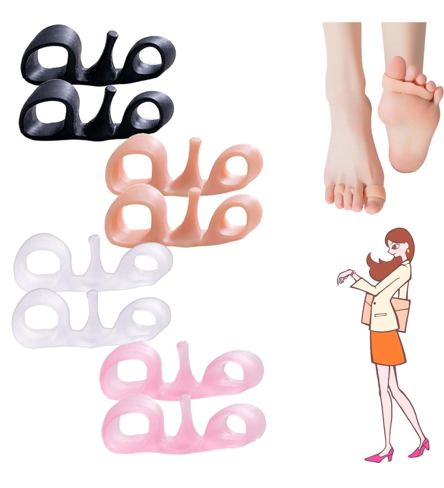 4 Pairs Body Feet Aligner Kit | Orthopedic Bale Correction Gel & Toe Rings for Foot Shape & Pain Relief - Buy Online on GoSupps.com