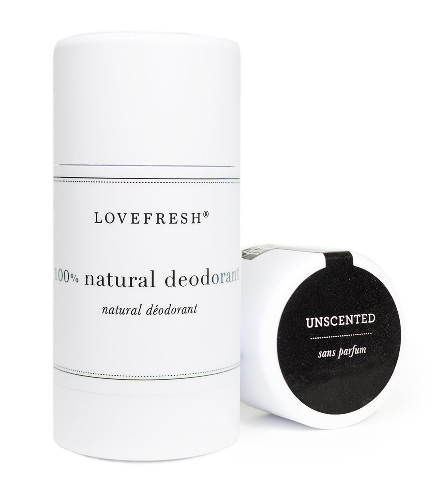 Lovefresh - Natural Deodorant | Aluminum Free (Unscented) (3.7 oz) 3.7 Ounce