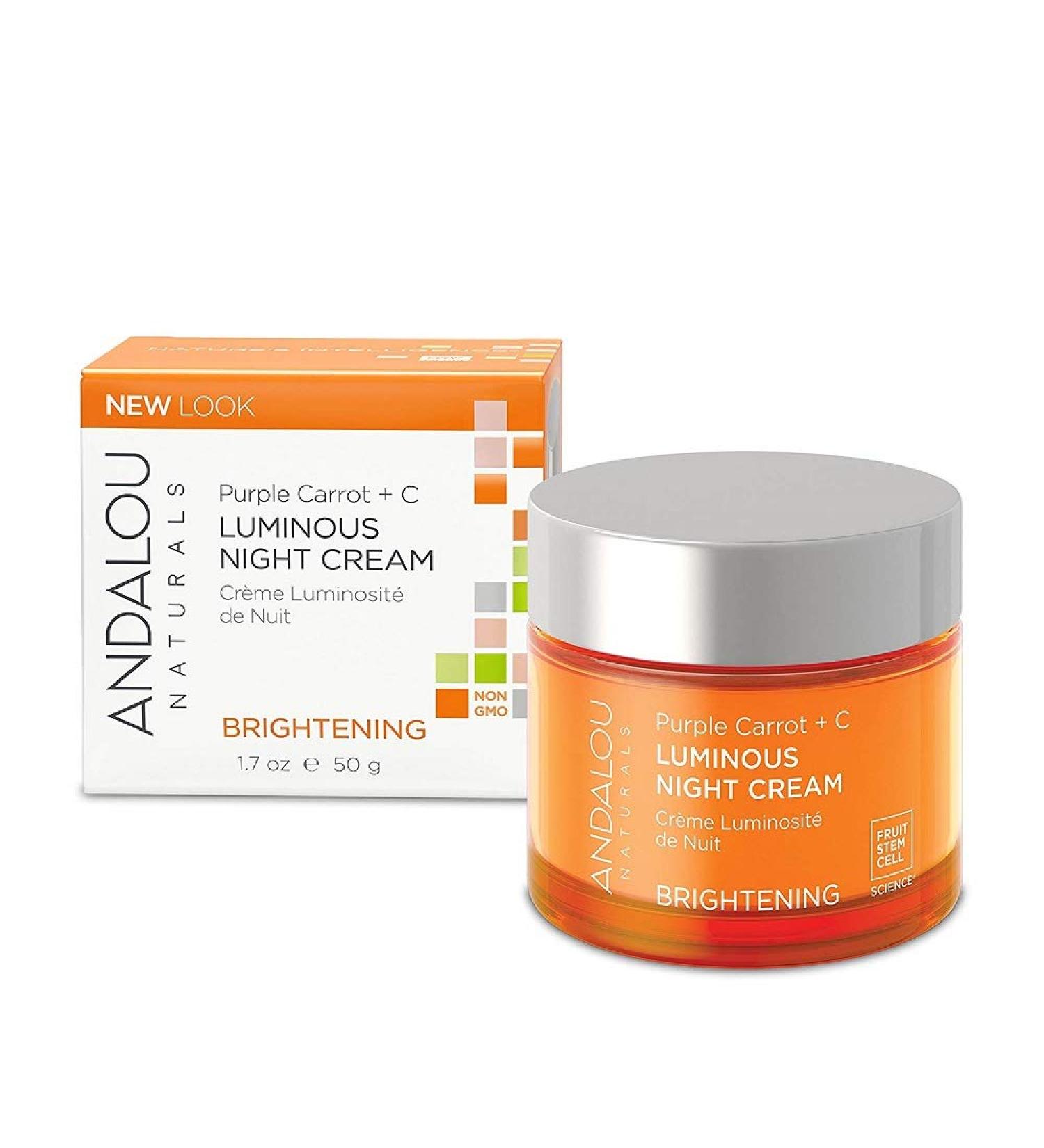 Andalou Naturals Night Crm Prpl Carrot+c