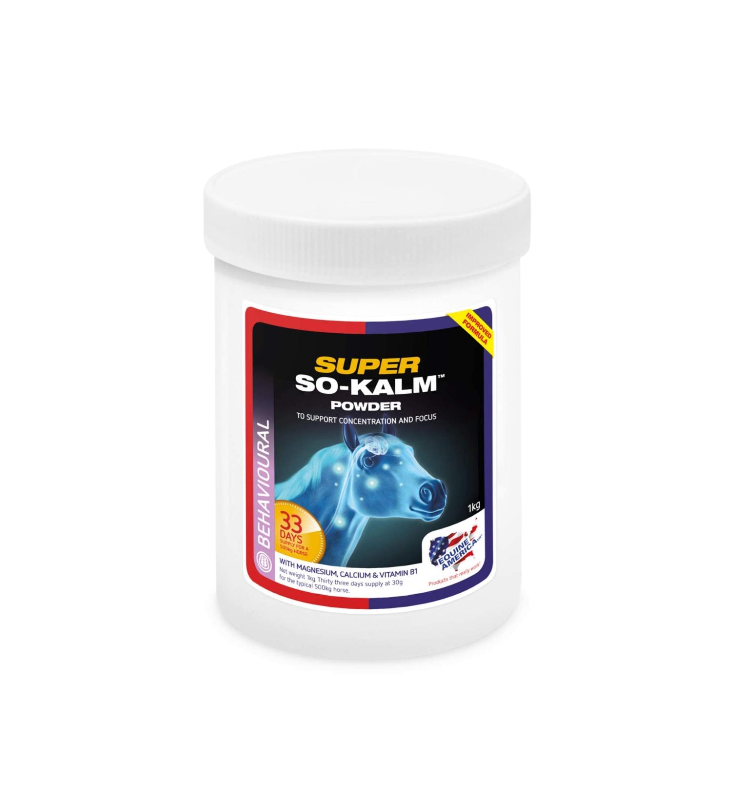 Equine America Super So Calm Powder | Premium Ready for Use of Horse & Pony Supplement | Soothing Behavior Support | 1kg - Buy Online on GoSupps.com