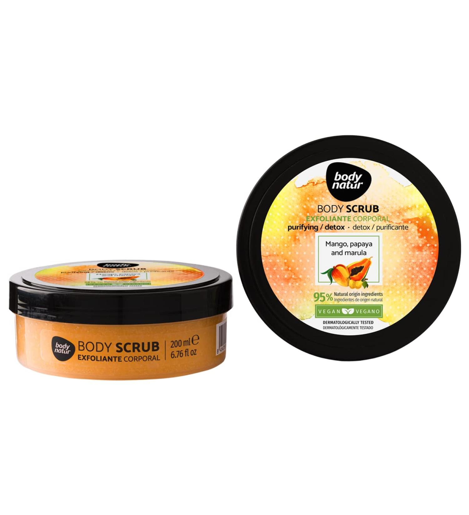 Exfoliating Body Scrub Mango Papaya & Marula 200ml | Nourishing Skin Care for Radiant Glow - Buy Online on GoSupps.com