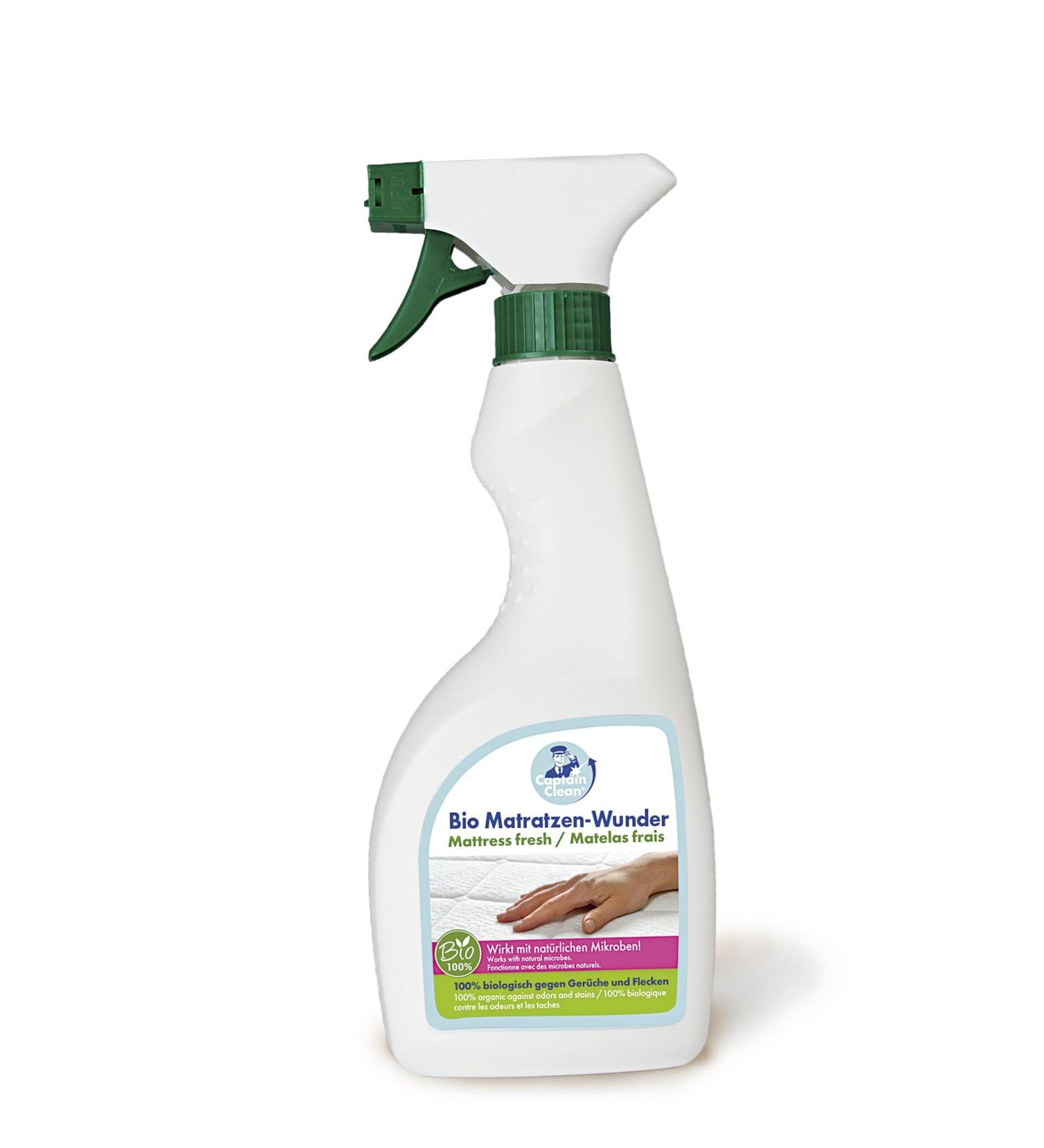 Captain Clean Organic Mattress Wonder - Eco-Friendly Mattress Cleaner Spray 500 ml | Natural & Effective Stain Remover - Buy Online on GoSupps.com