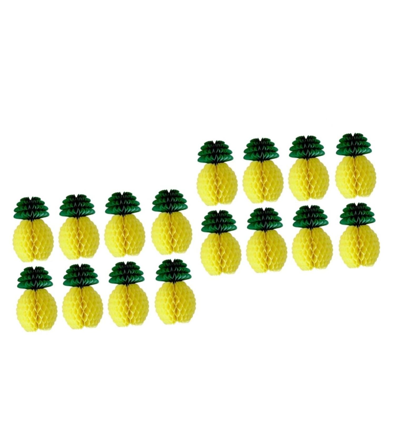 16 Pcs Plant Ornament Honeycomb Party Favors Party Decor Honeycomb Pineapple Yellowx2pcs 8PCS 20CMx2pcs - Buy Online on GoSupps.com