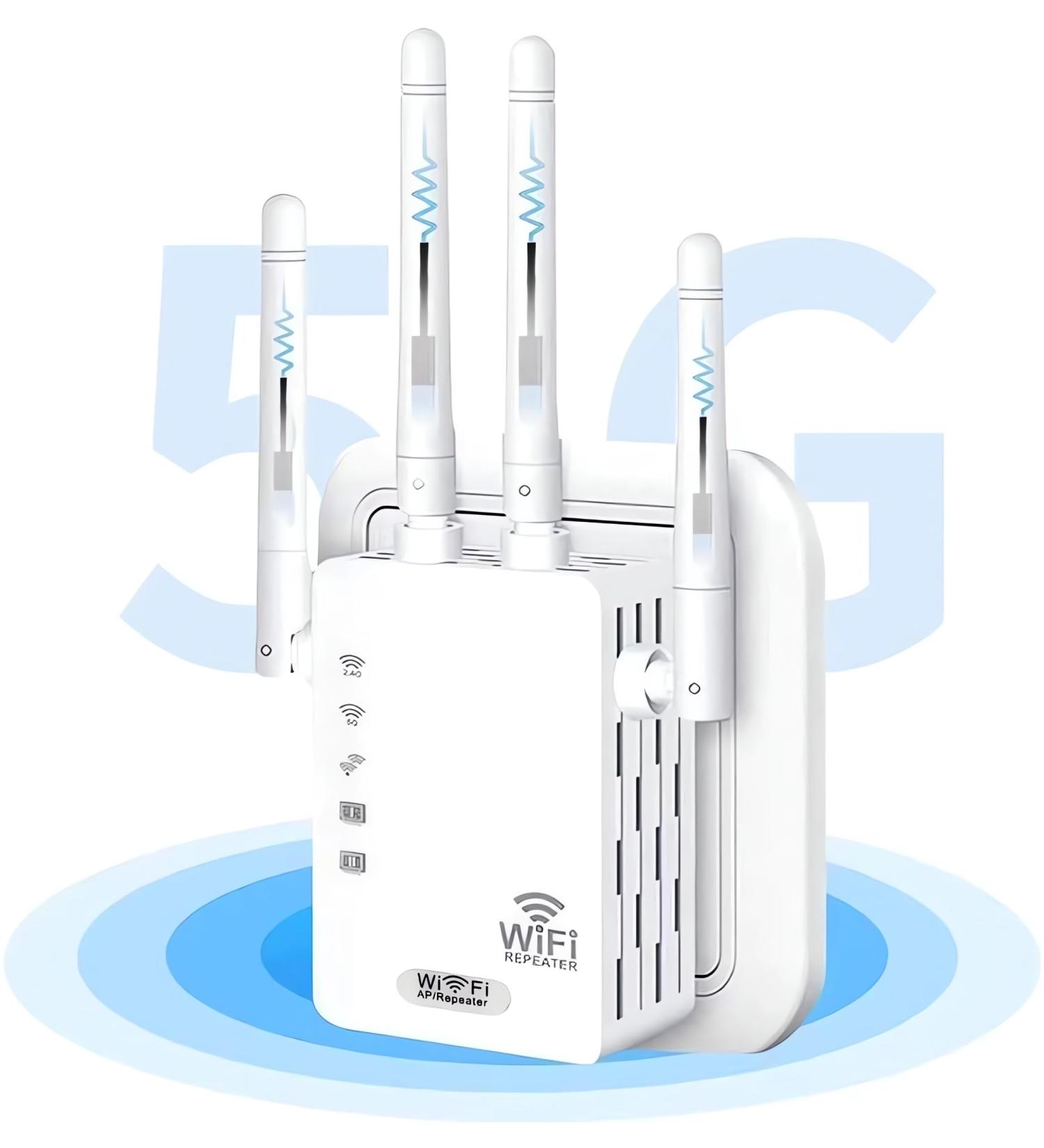 Buy GUB Bed 2024 WLAN Amplifier | Dual Band 1200Mbit/s WiFi Repeater & Booster - Supports WPS Compatible with All Devices - Fast International Shipping - Buy Online on GoSupps.com