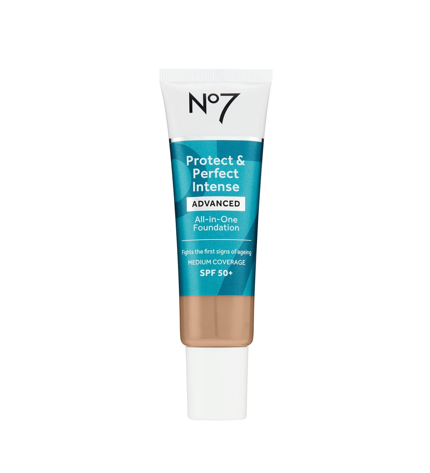 No7 Protect & Perfect Advanced All in One Foundation - Honey, SPF 50 - 30ml - Buy Online on GoSupps.com