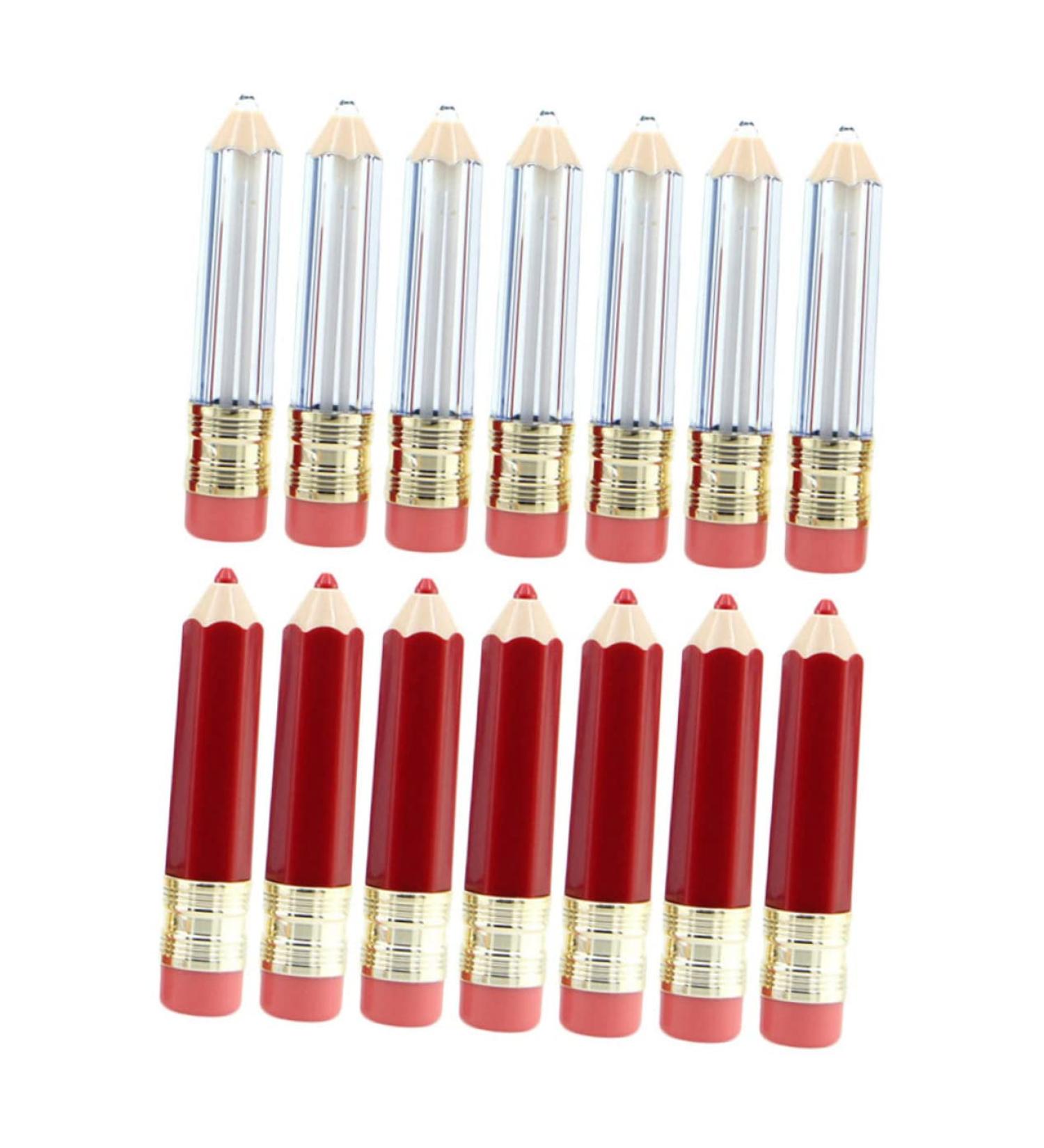  LALADEFIEE 14pcs Empty Lip Gloss Tubes Pencil Shape Reusable Containers For Lip Oil For And Travel - Buy Online on GoSupps.com