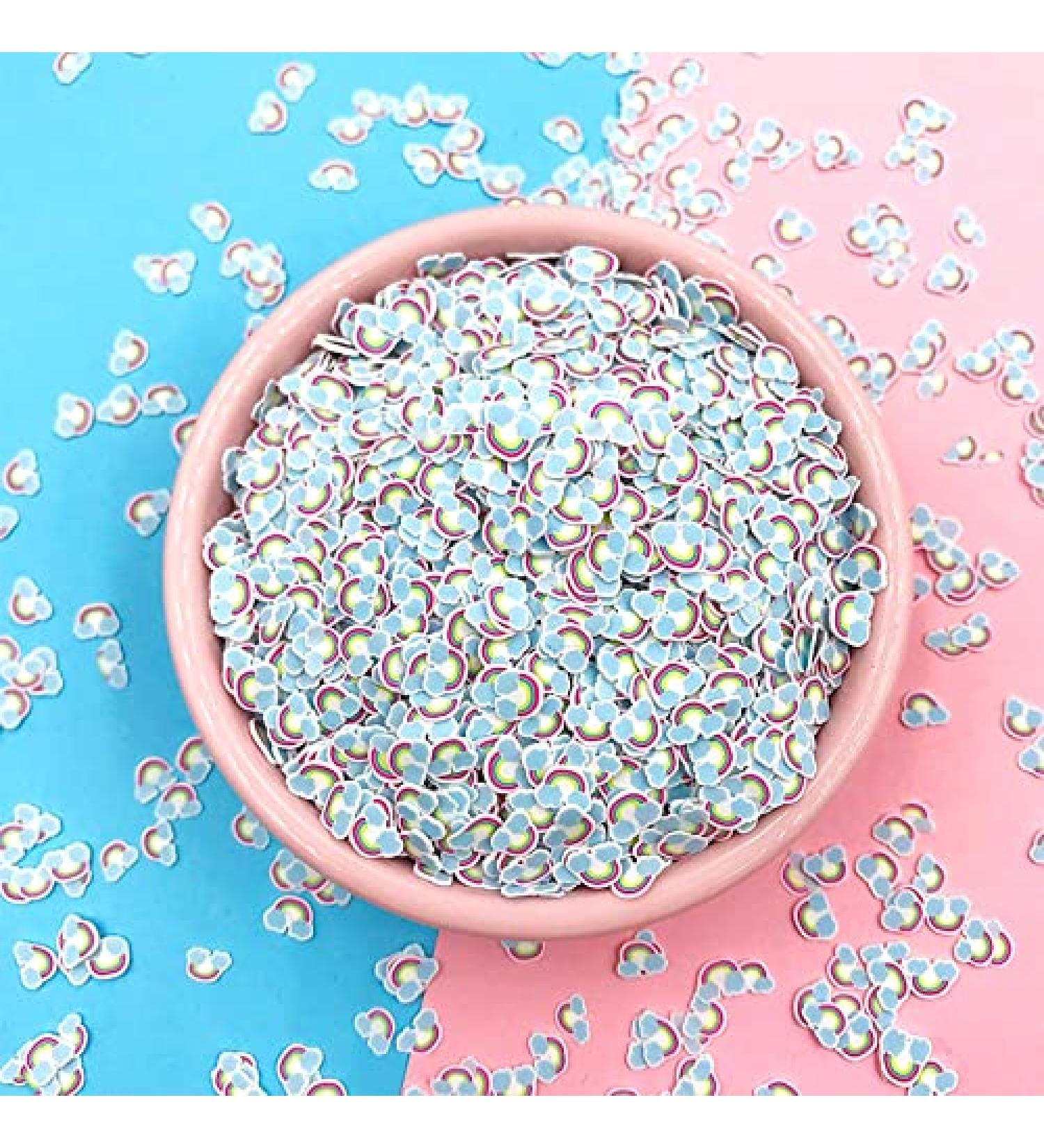 NIANTU11 100g 5mm Hot Rainbow Cloud Polymer Clay Slices Soft Clay Sprinkles for Crafts DIY Nail Art Klei Tiny Cute Mud Particles Accessories Gift (Color : Rainbow Cloud) - Buy Online on GoSupps.com