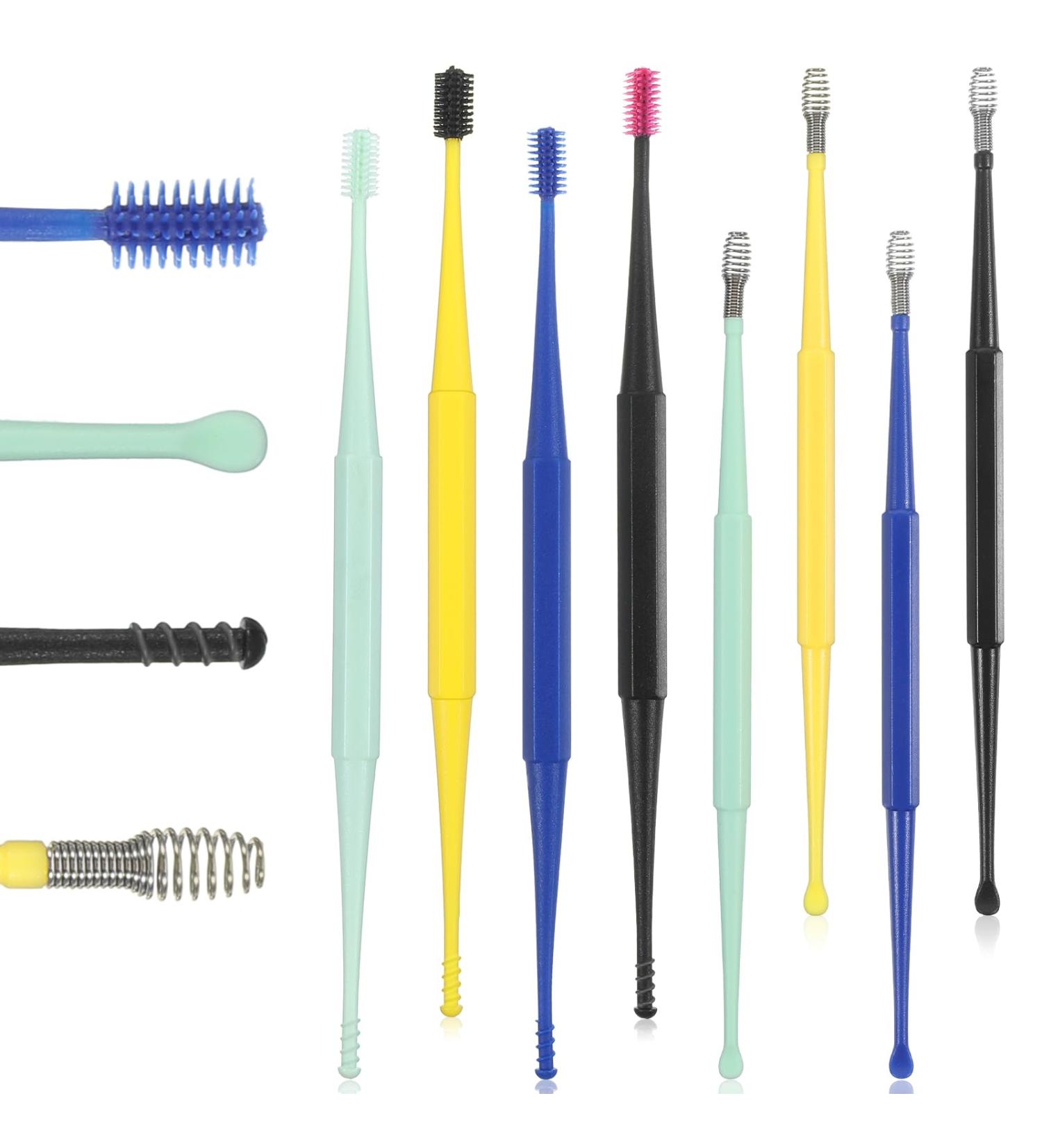 Piriuuo 8 Pcs Spiral Ear Wax Removal Tool Silicone Ear Cleaning Kit Reusable Silicone Ear Cleaner Safe Ear Scratcher Soft Ear Wax Cleaner Tool Earwax Removal Tools for Olders Adult Kids - Buy Online on GoSupps.com