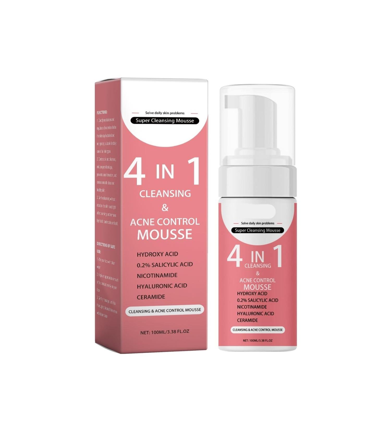 Gentle Moisturizing Oil-Control Foam Cleanser - Deep Cleans Pores Brightens Skin Keeps Face Fresh(2PCS) - Buy Online on GoSupps.com