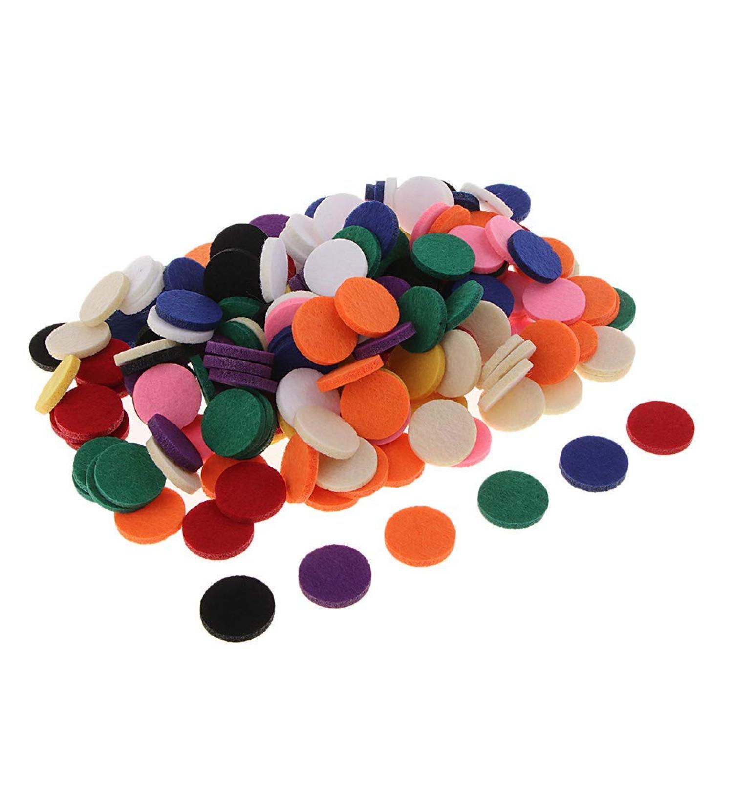 200 Colorful 21mm Oil Refill Pads for Perfume Medallions & Diffusers | Essential Oil Accessories - Buy Online on GoSupps.com