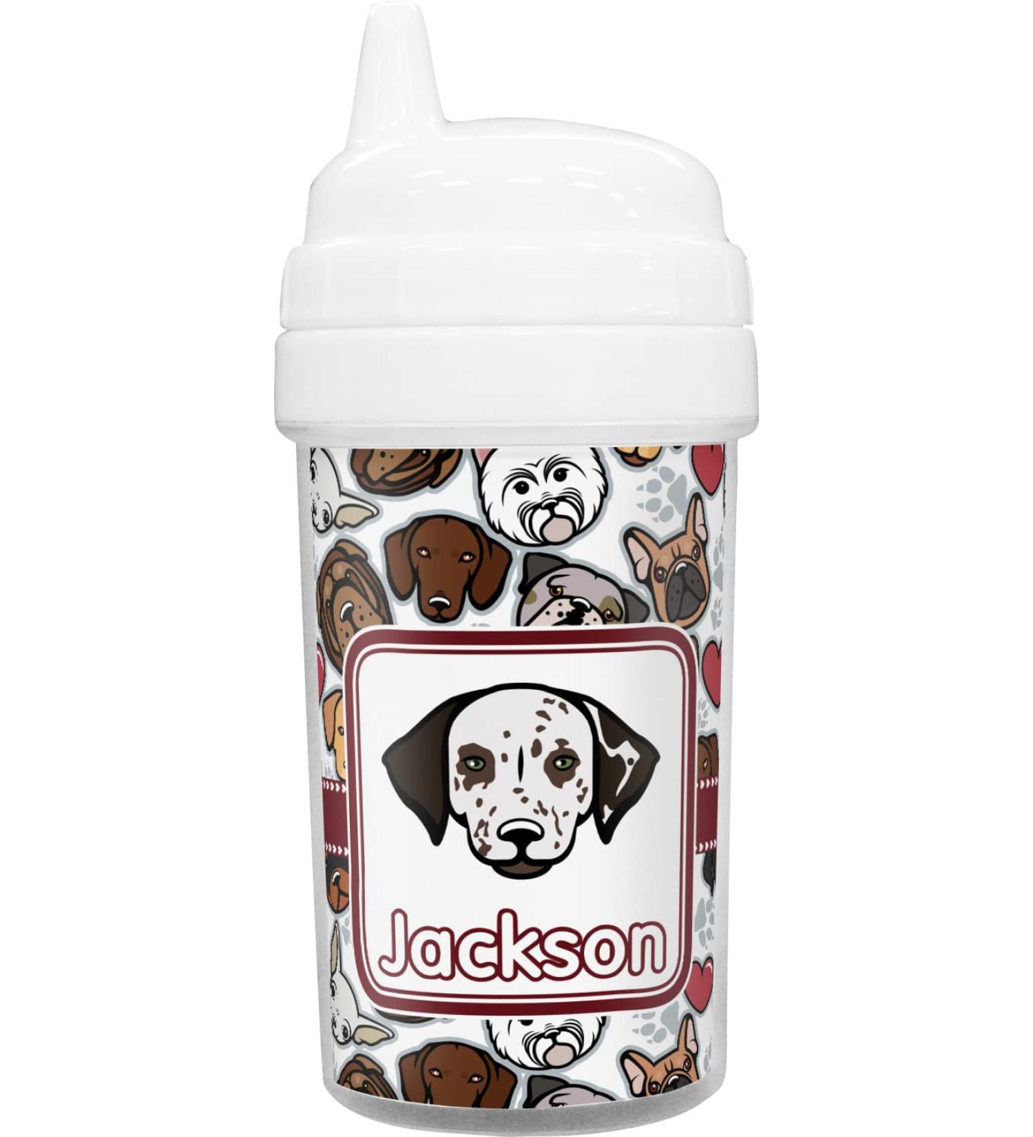 RNK Shops Dog Faces Toddler Sippy Cup (Personalized)