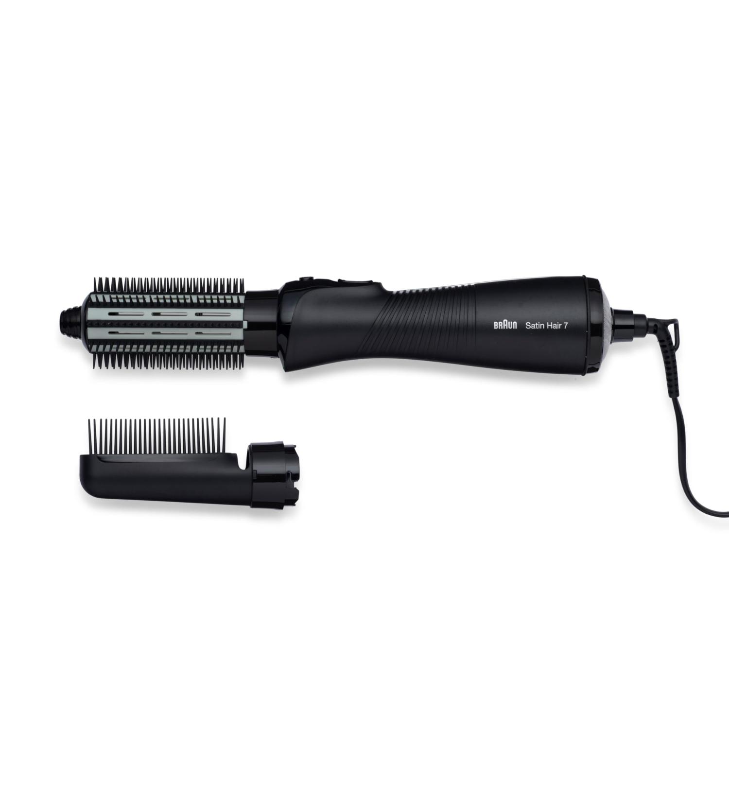 Buy Braun Satin Hair 7 Warm Air Curling Brush AS 720 IONTEC Technology Black with Comb & Brush Attachment International Shipping Available - Buy Online on GoSupps.com