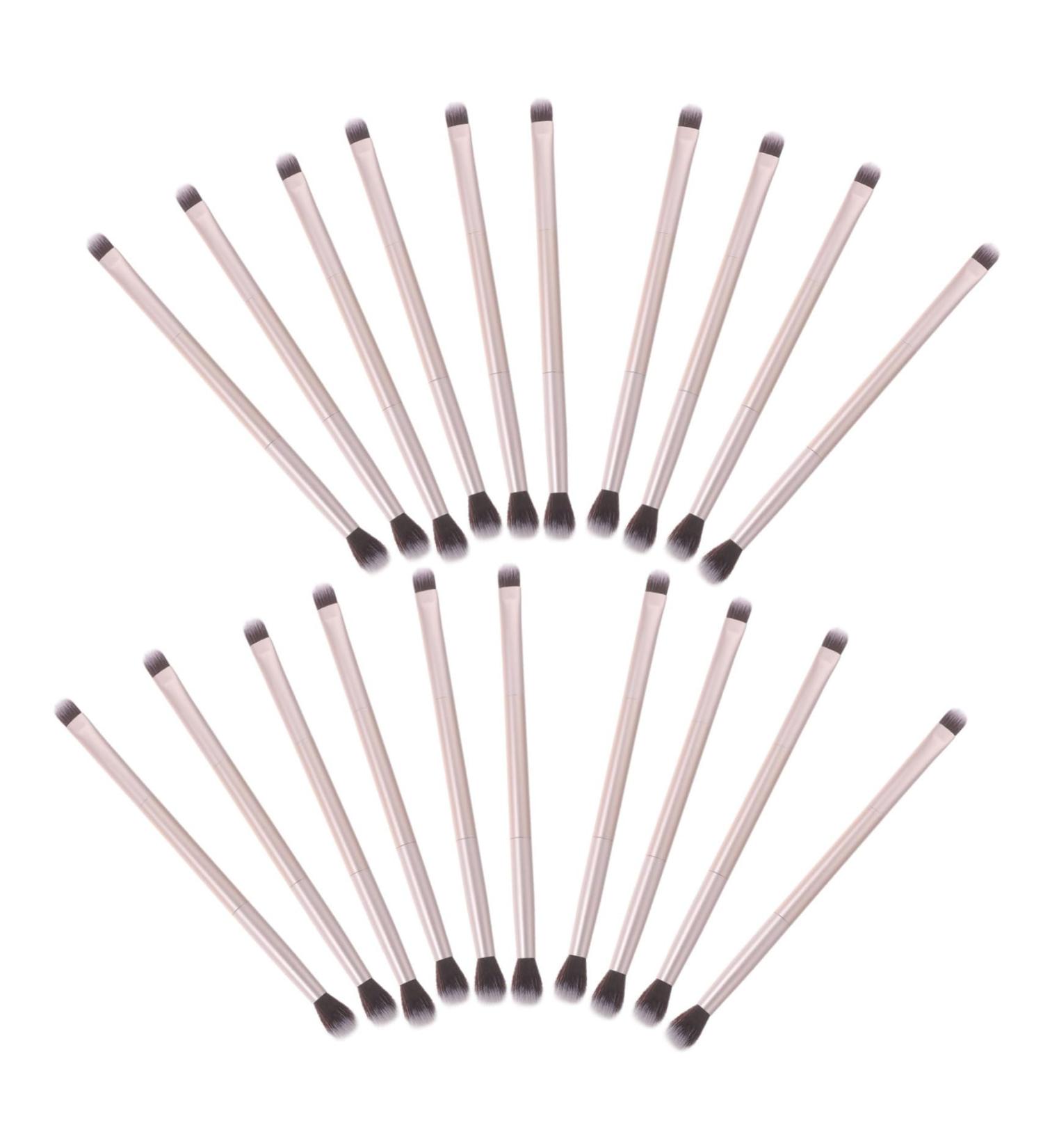 WOONEKY 20pcs Double Brush Makeup Brush Makeup Tool Brush for Makeup Blending Brush Golden  - Buy Online on GoSupps.com