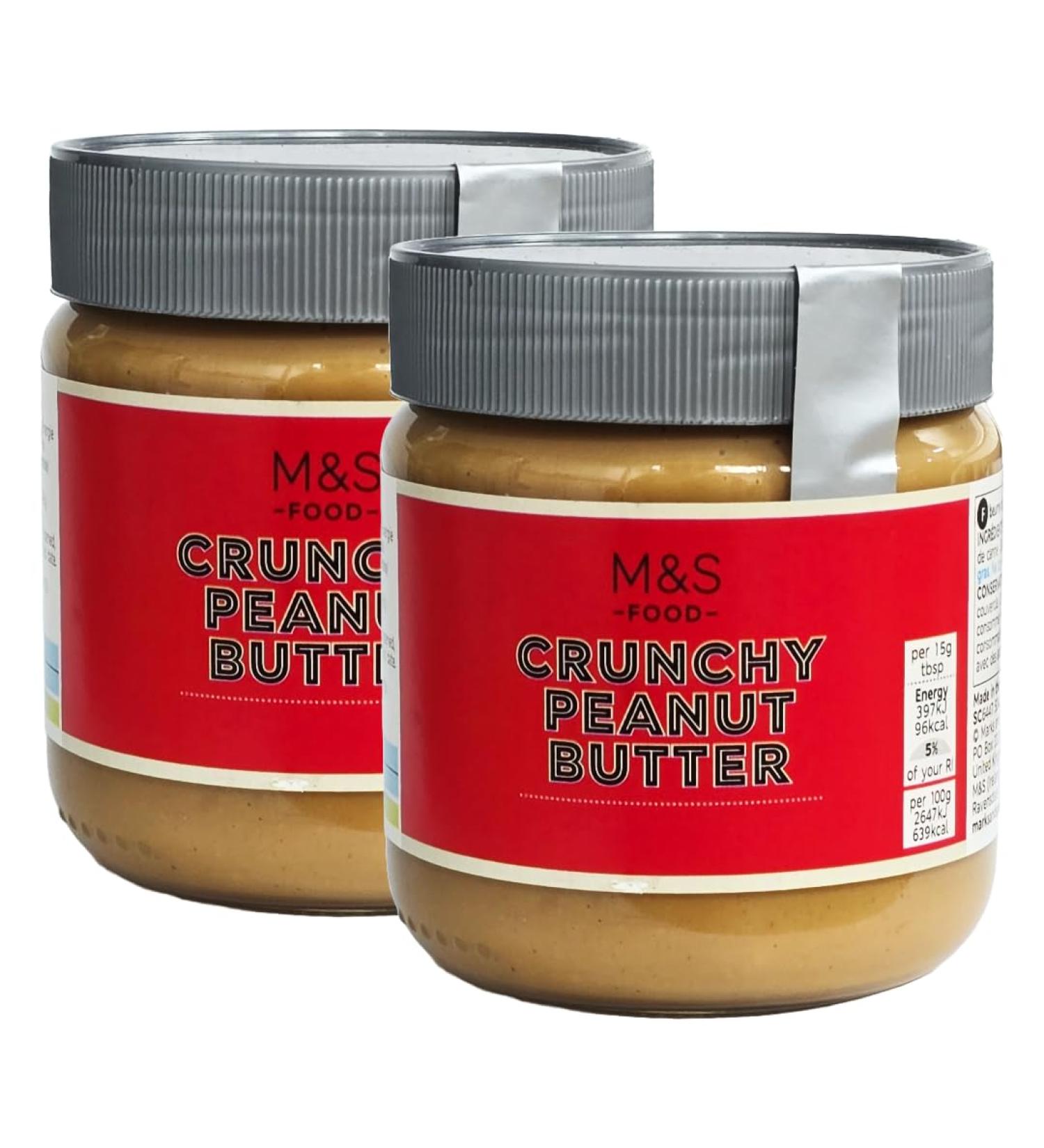 M & S Beurre de cacahu te Crunchy 340 g | Lot de 2 - Buy Online on GoSupps.com