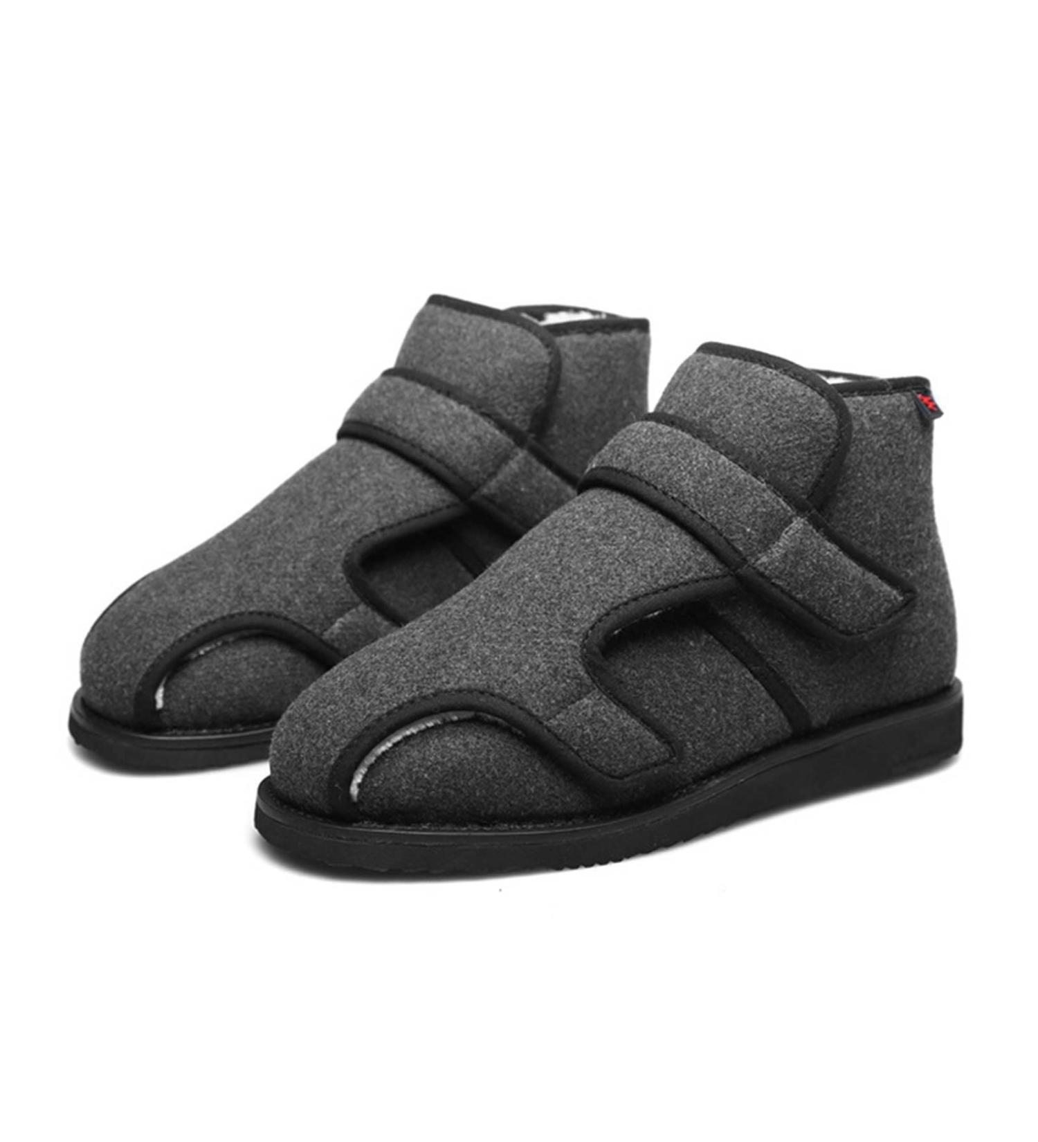 Yytcsjz Diabetic Shoes - Adjustable Warm House Shoes for Elderly with Swollen Feet, Edema, Plantar Fasciitis, Bunions, Arthritis - Gris, Size 9.5 - Buy Online on GoSupps.com