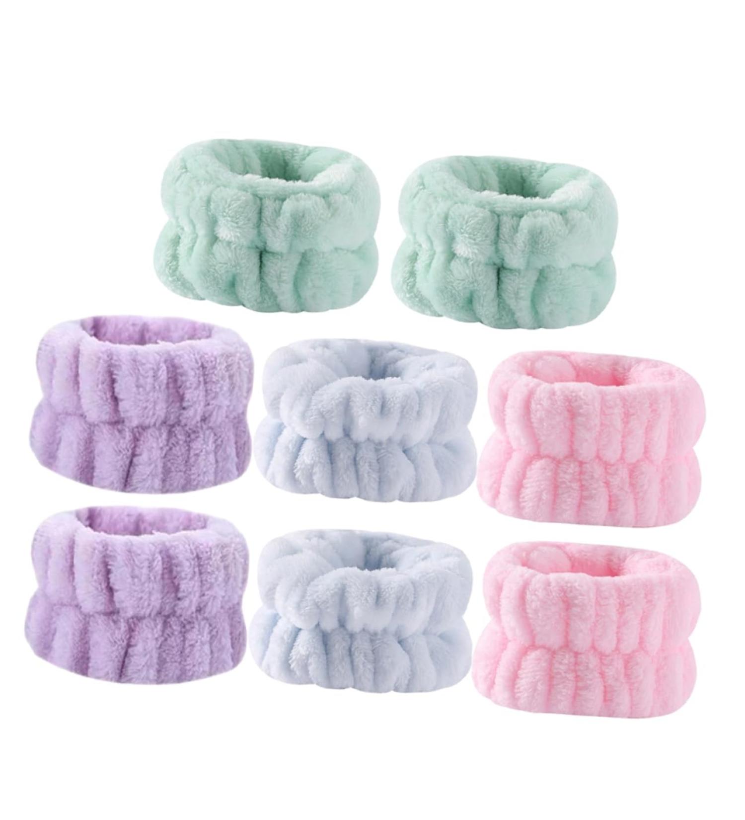 Didiseaon 8pi ces Lot de Bandeaux de Lavage de Visage Peluche Prot gent les Poignets et Gardent les Bras au Sec - Buy Online on GoSupps.com