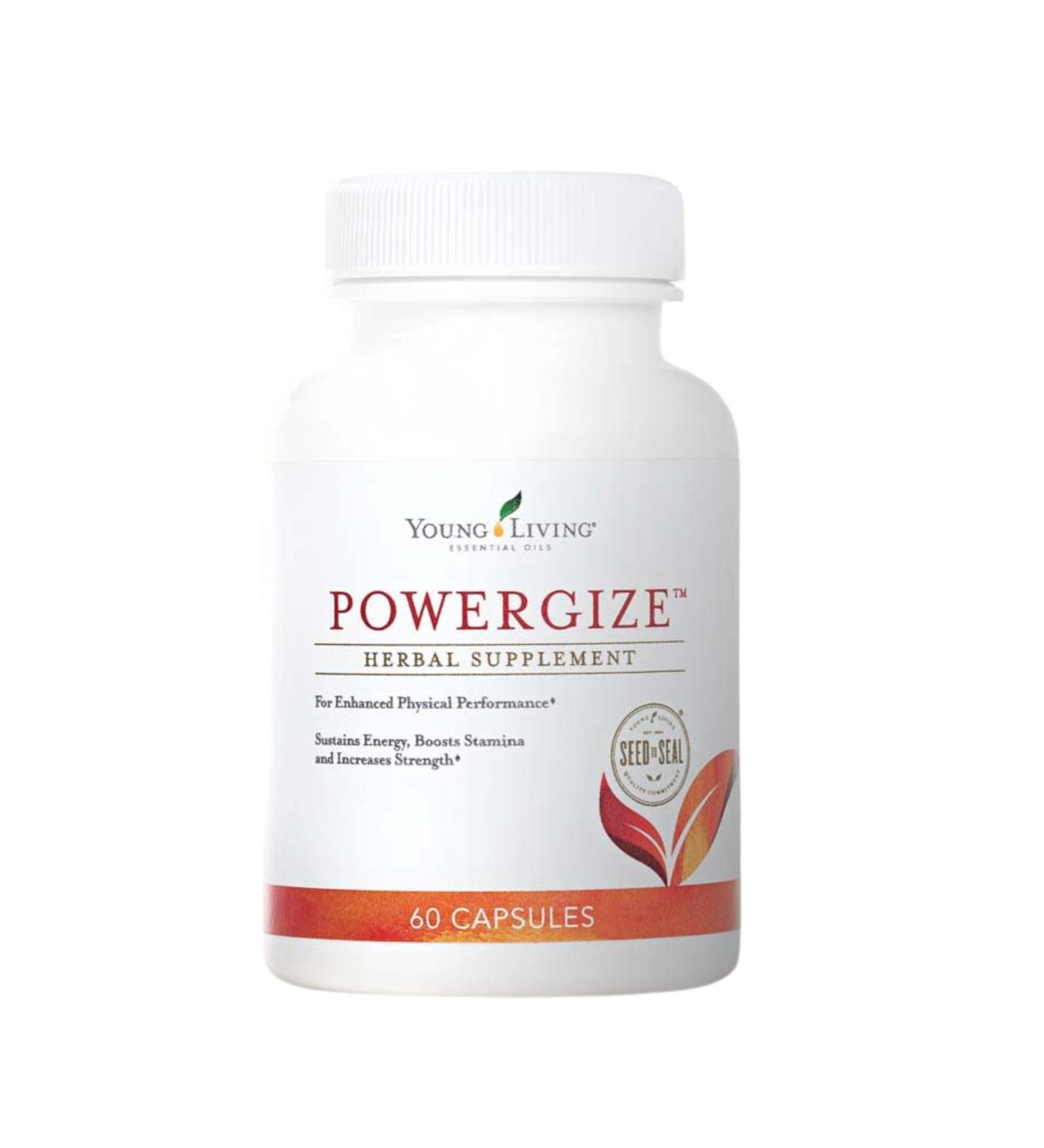 Young Living - PowerGize 60 Capsules | Active Lifestyle Support Supplement for Men & Women | Supports Muscles and Energy - Buy Online on GoSupps.com