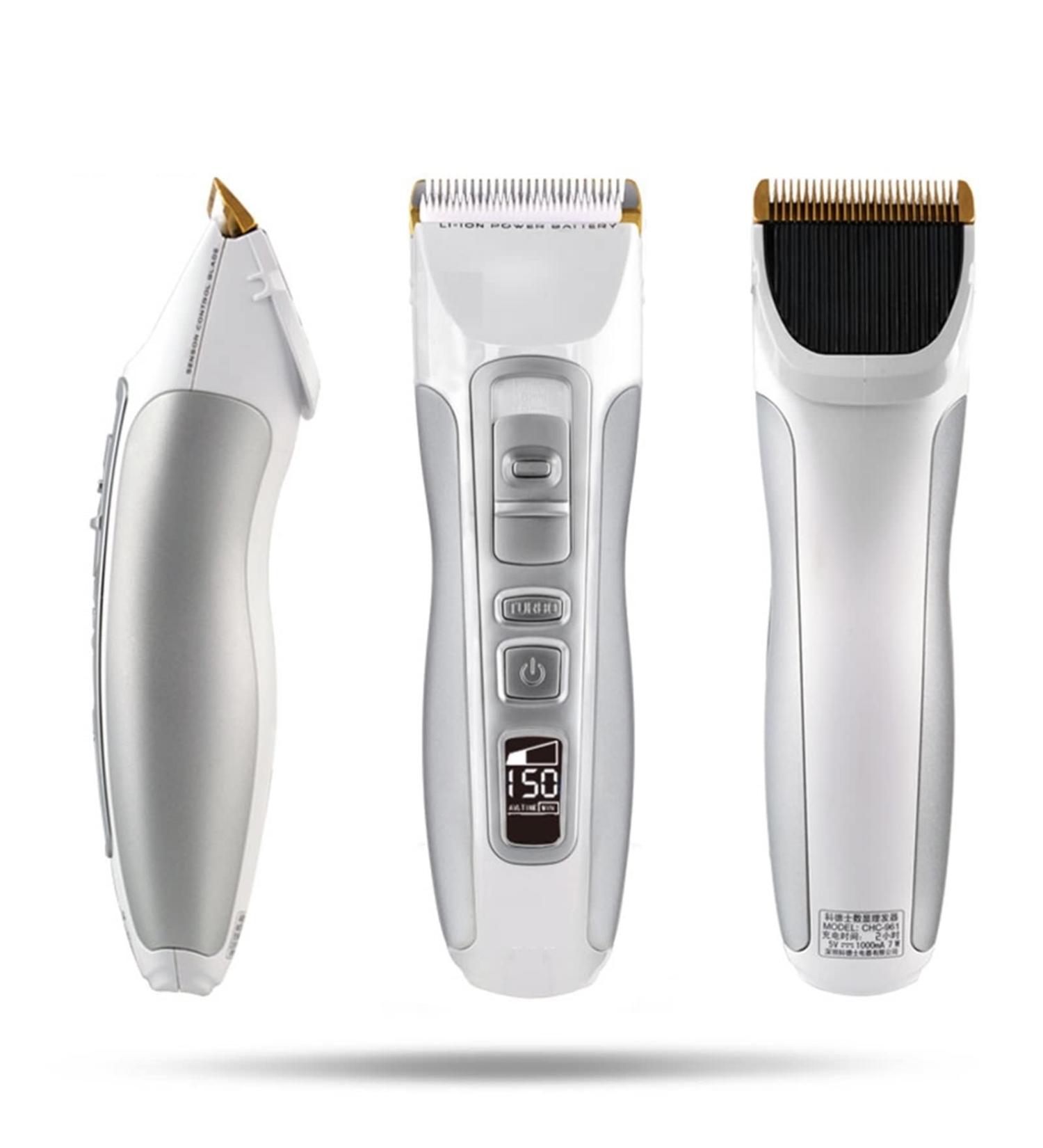 Professional Rechargeable Hair Trimmer for Men - Electric Hair Clipper & Shaving Cutter | 100-240V Salon Hair Care & Styling - Buy Online on GoSupps.com