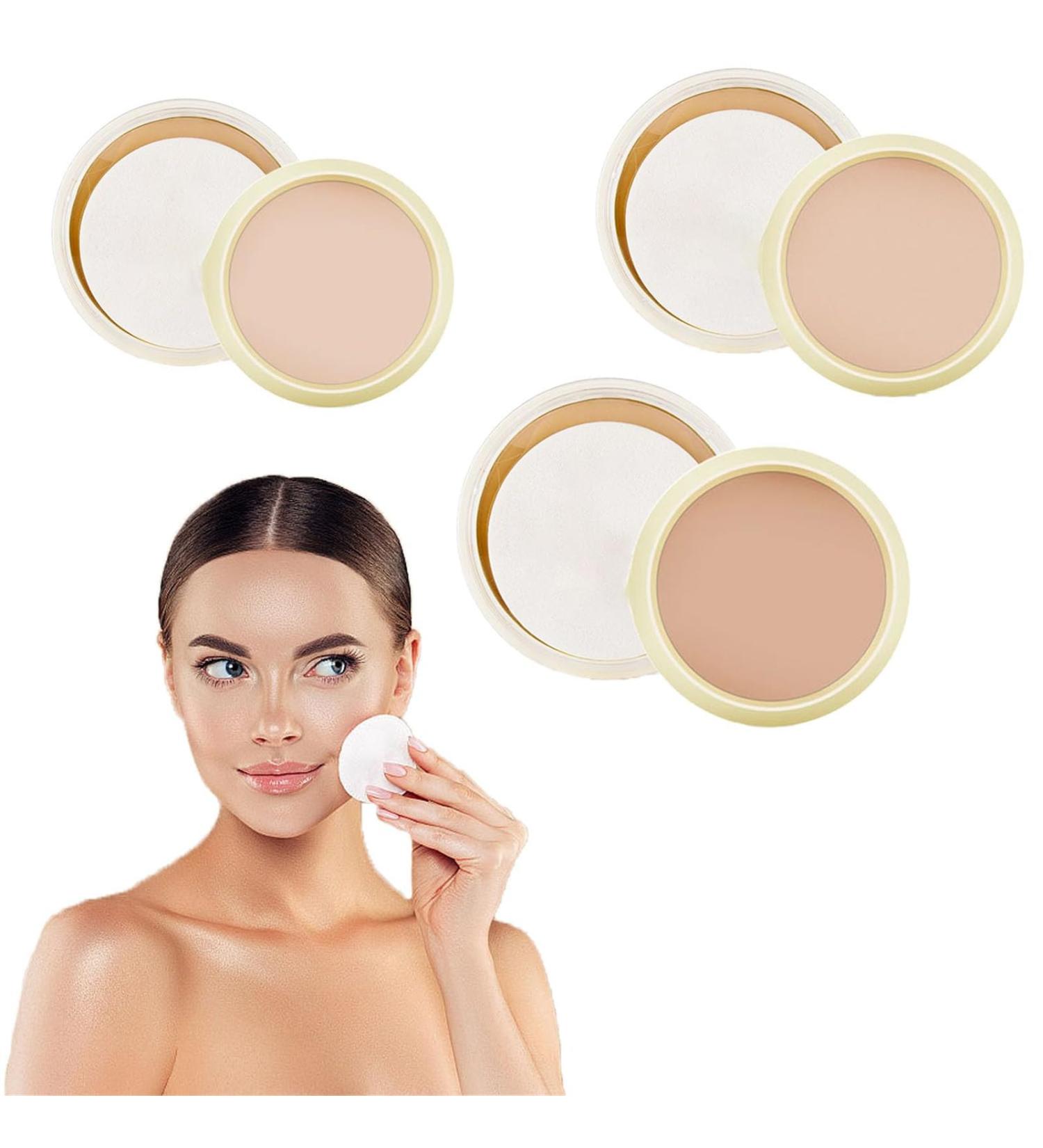 Concealing and Setting Soy Milk Powder Long Lasting Oil Control Face Foundation Waterproof Anti-Sweat Foundation Soy Milk Powder Foundation F - Buy Online on GoSupps.com