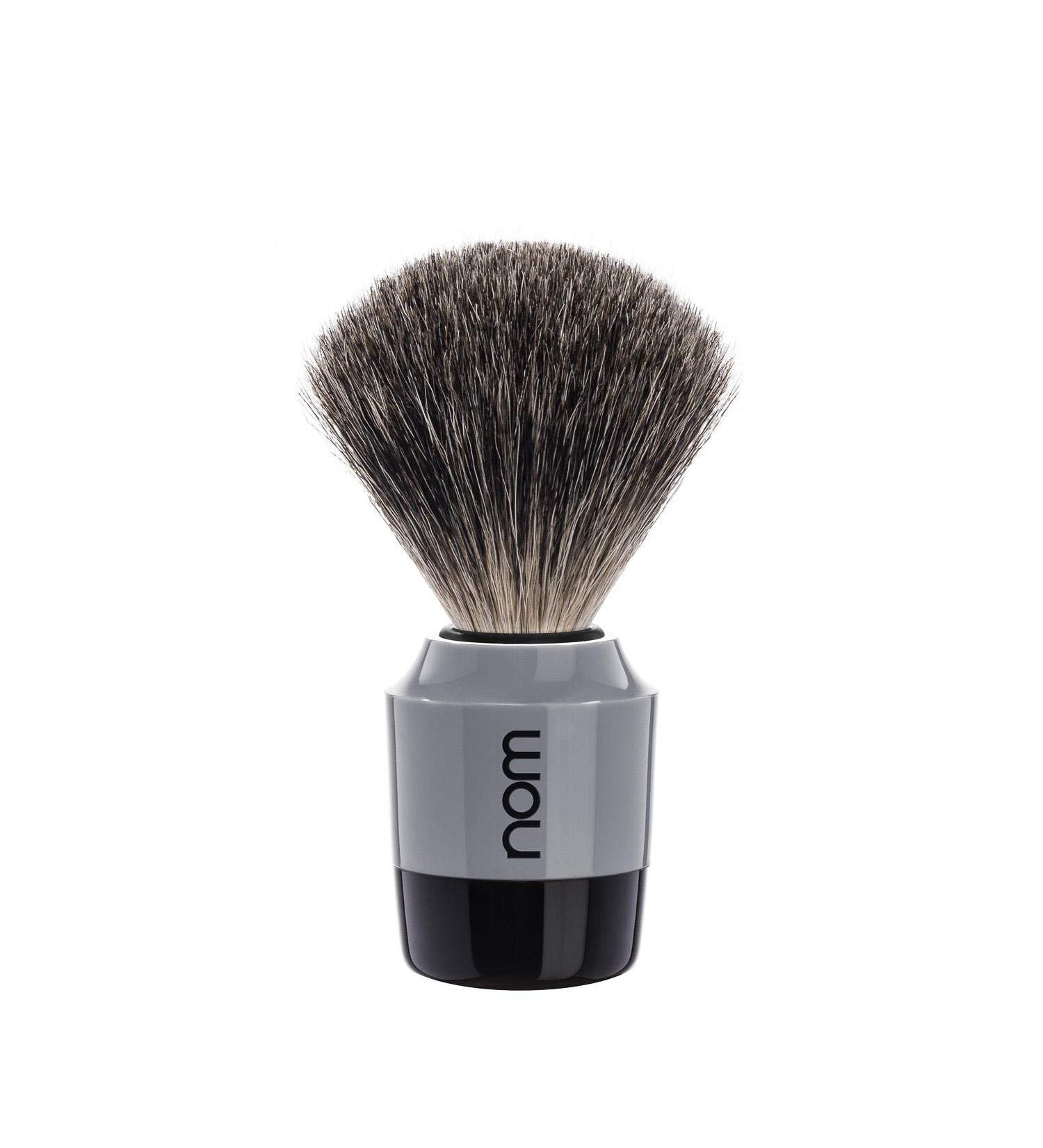 Nom shaving brush gray pure badger.