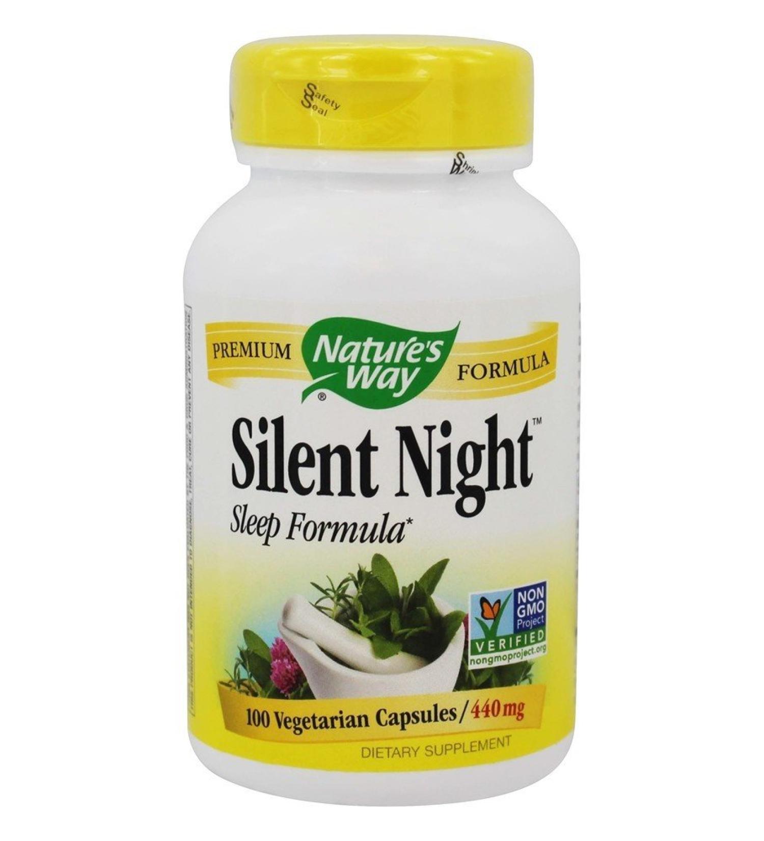Nature's Way Silent Night - 100 Vegan Sleep Support Capsules - Buy Online on GoSupps.com