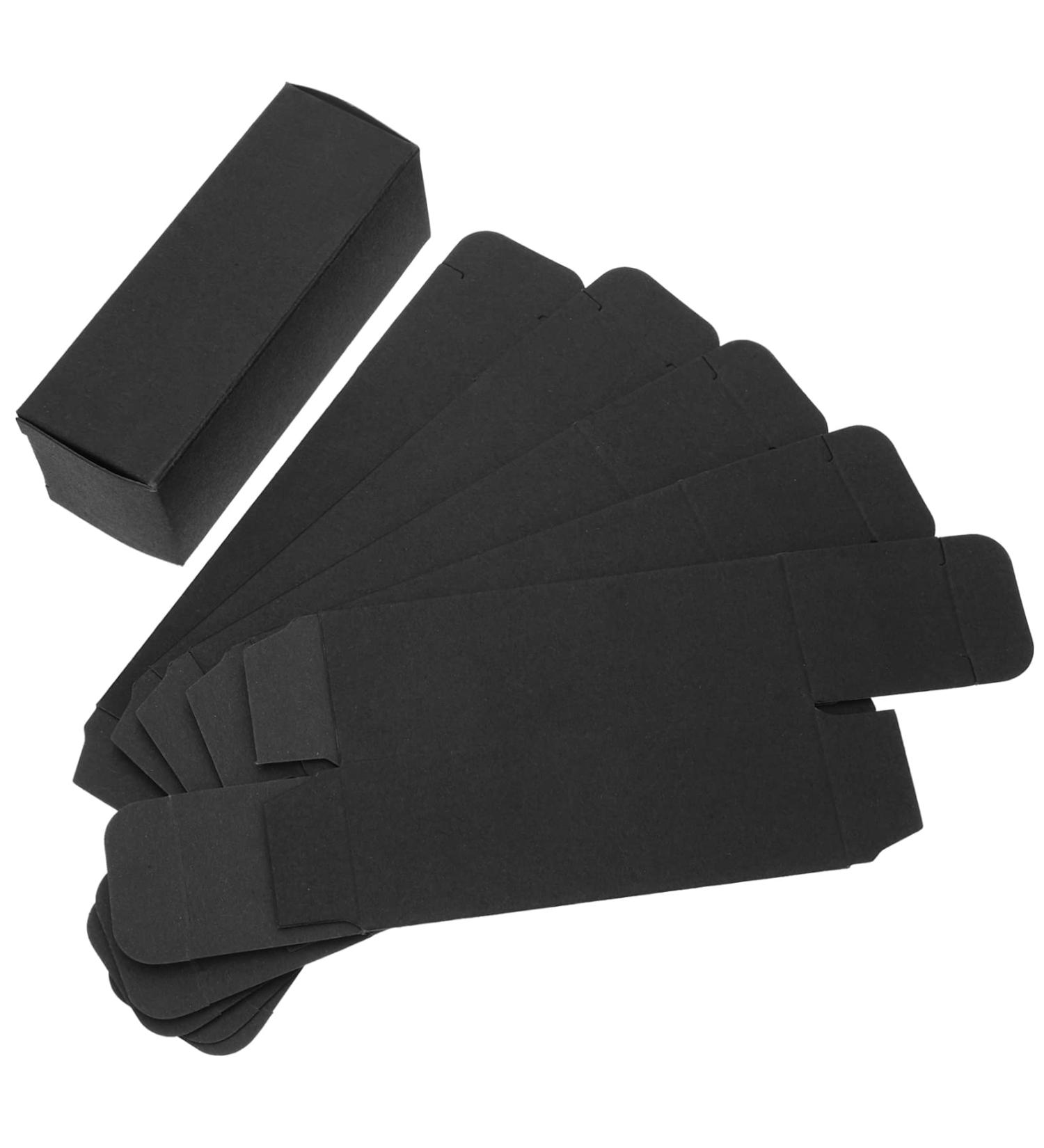 IWOWHERO Lot De 50 Bo tes D emballage De Rouge L vres En Papier Noir 400g Format 3 1x3 1x9 Cm Emballage Cosm tique Rigide L ger Et Portable Pour Coffret Produit Beaut Et Rangement Cosm tique - Buy Online on GoSupps.com