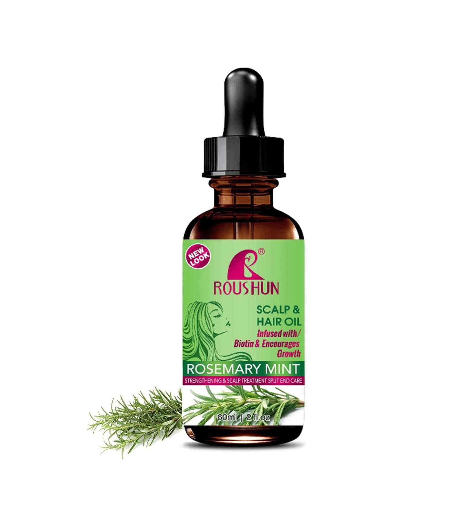 Rosemary Oil for Scalp & Hair Strengthening Nourishes Scalp Thickening Moisture and Hair Loss Regrowth Hair Growth Oil rosemary hair oil for Men and Women 60ML - Buy Online on GoSupps.com