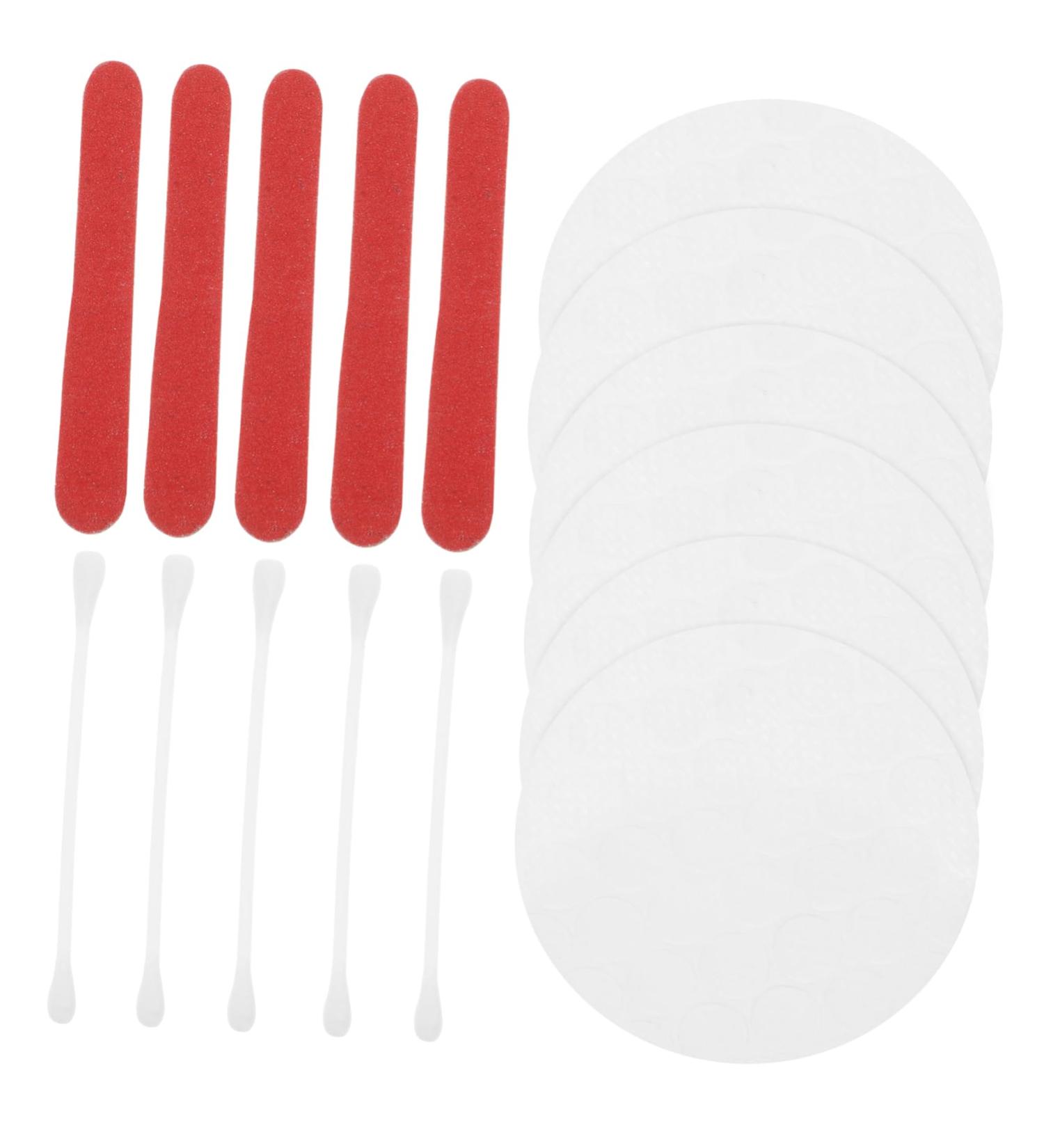 Beaupretty 20-Pack Fingernail Files & Makeup Remover Pads - Natural Nail Care Ear Cleaning Swabs & Face Cleaner Pads for Women - Buy Online on GoSupps.com