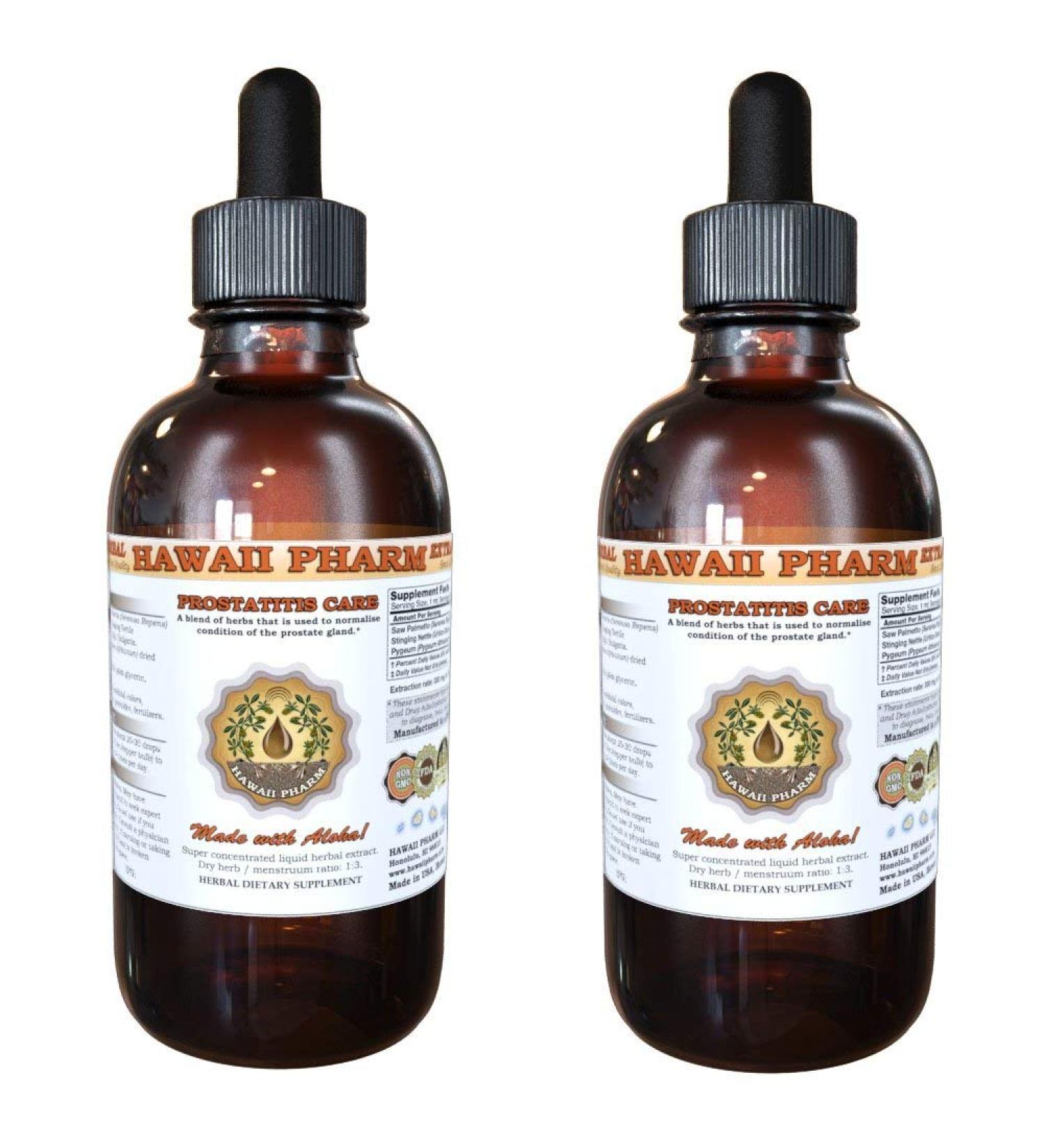Prostate Support Dietary Supplement: Pygeum (Pygeum Africanum) Bark Saw Palmetto (Serenoa Repens) Berry Stinging Nettle (Urtica Dioica) Leaf Tincture (Alcohol-based Liquid Extract) 2x2 oz 4 Fl Oz (Pack of 1) - Buy Online on GoSupps.com