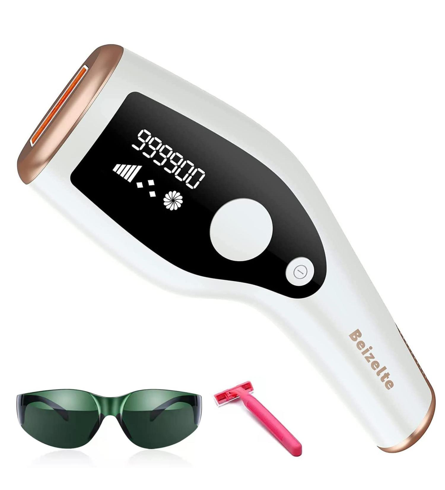IPL Hair Removal Device - 990 000 Flashes for Men & Women | Painless Durable & Easy Home Use | Tent Hair Removal for Body Face & Bikini Zone - Buy Online on GoSupps.com