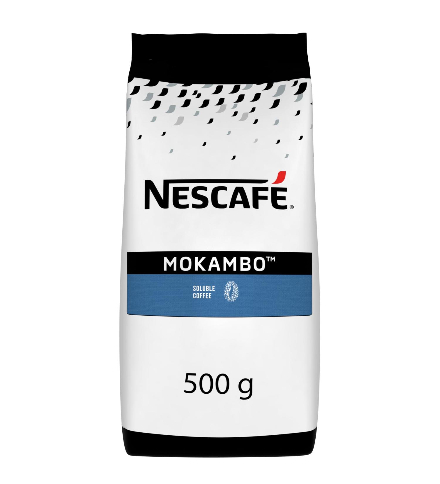 NESCAF Mokambo - Instant Coffee - Robusta Dominant - Produced in France - 100% Coffee from More Responsible Sourcing - 500 g Bag - Buy Online on GoSupps.com