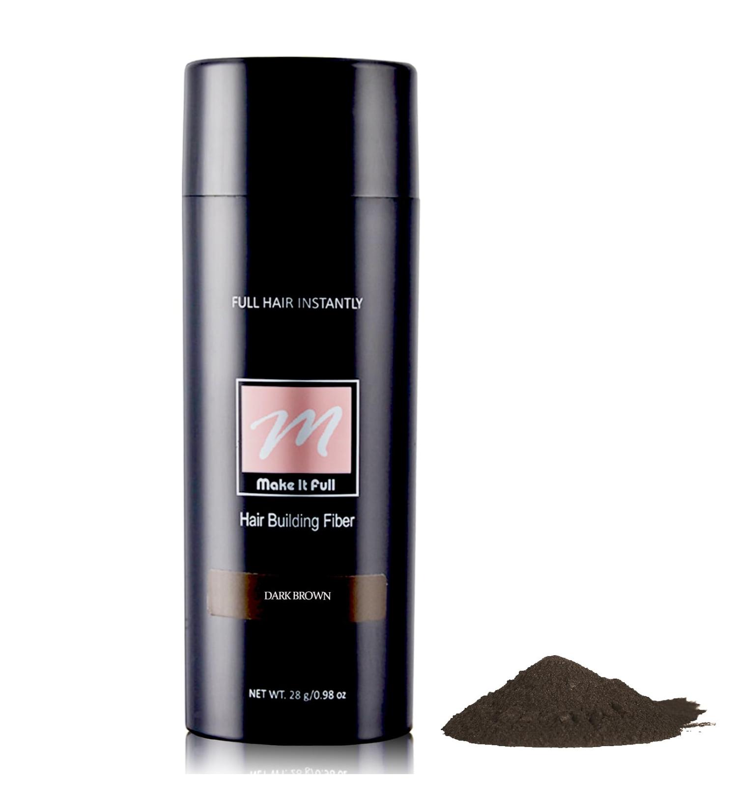 Hair Fibres for Thinning Hair - Dark Brown Professional Quality | Hair Thickening Powder & Fibers for Instant Concealment of Hair Loss - Buy Online on GoSupps.com
