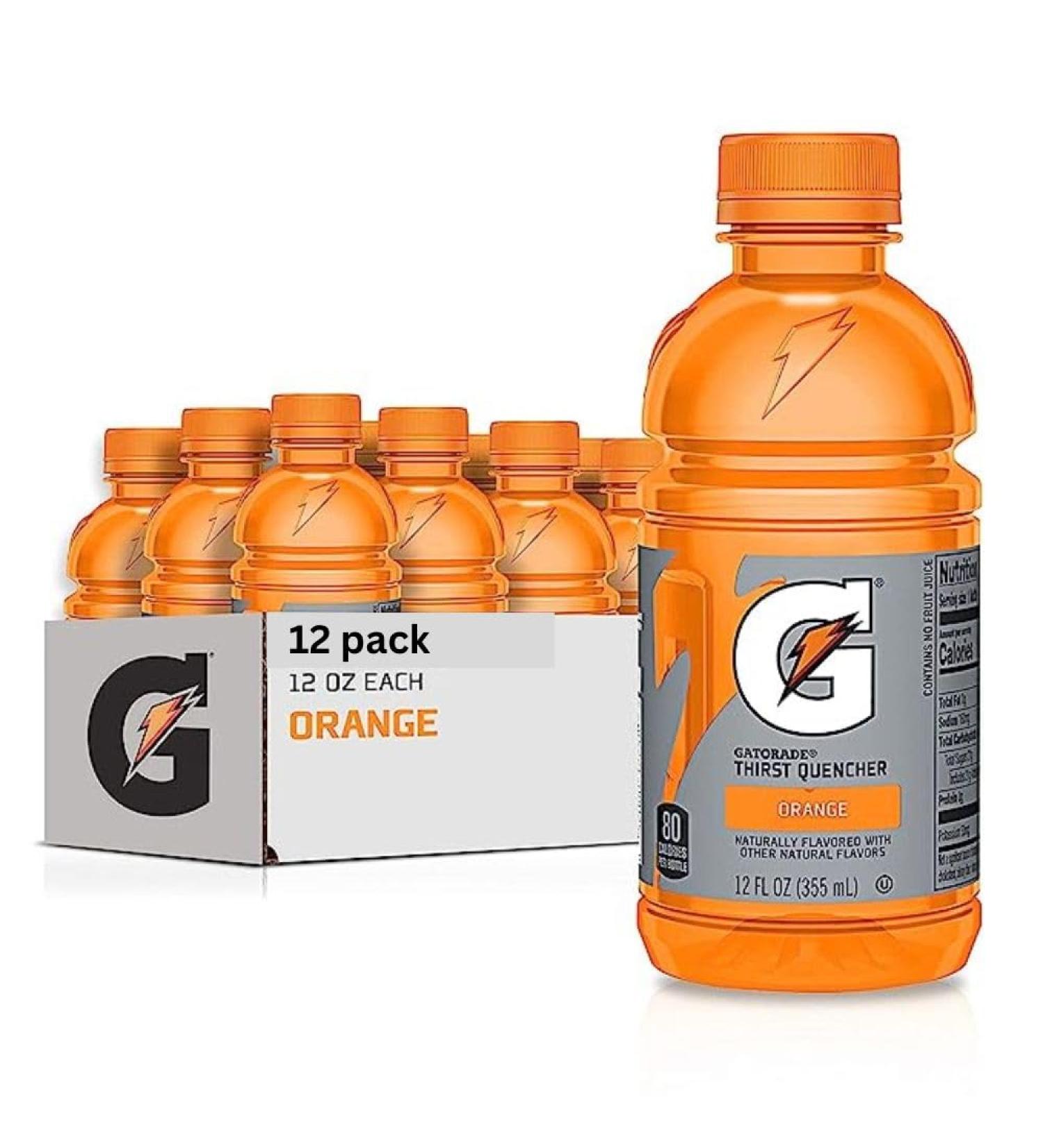 Gatorade Thirst Quencher Orange 12 oz (Pack of 12) | Prime Hydration Drink | Body Armor Sports Drink - Buy Online on GoSupps.com
