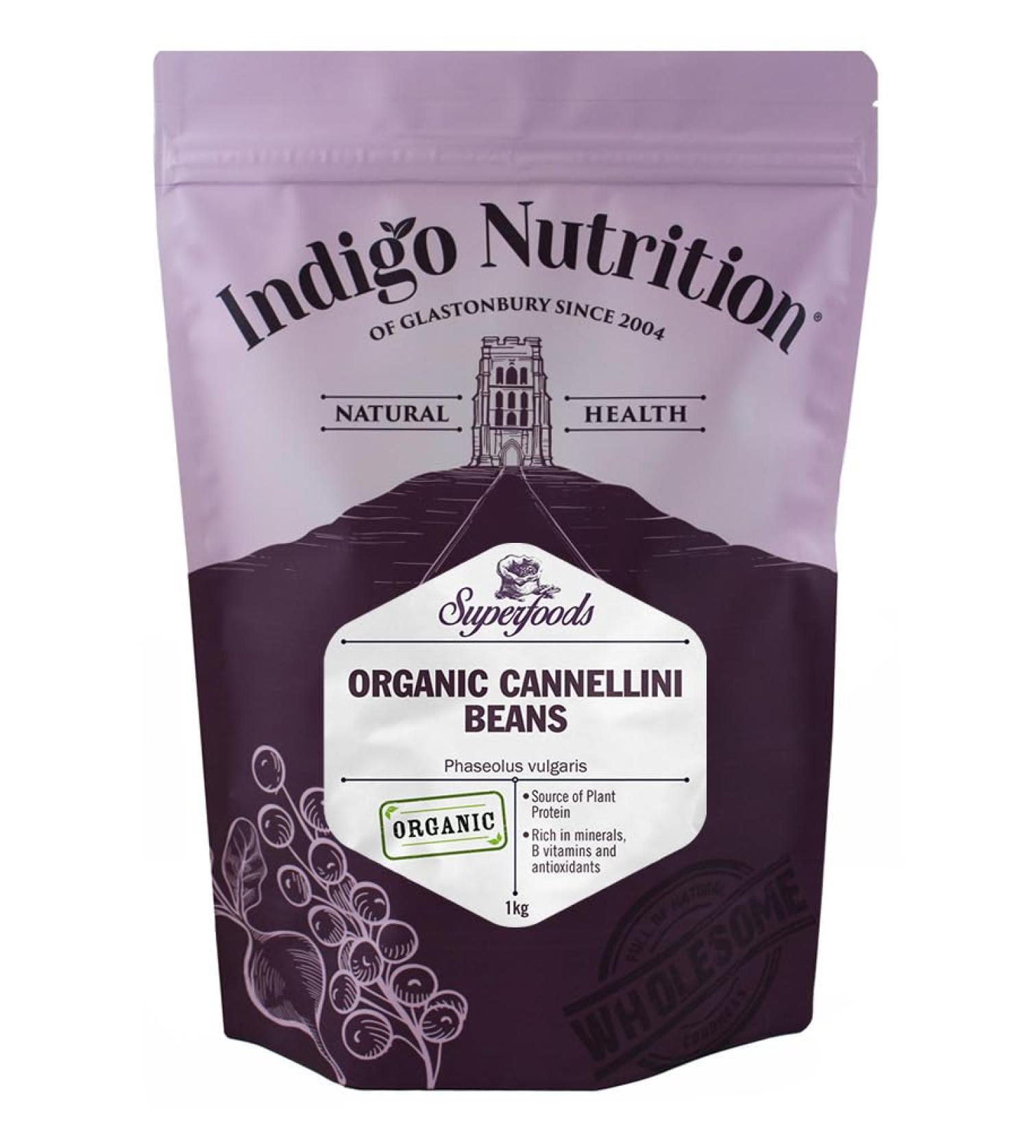 Indigo Herbs Organic Cannellini Beans 1kg