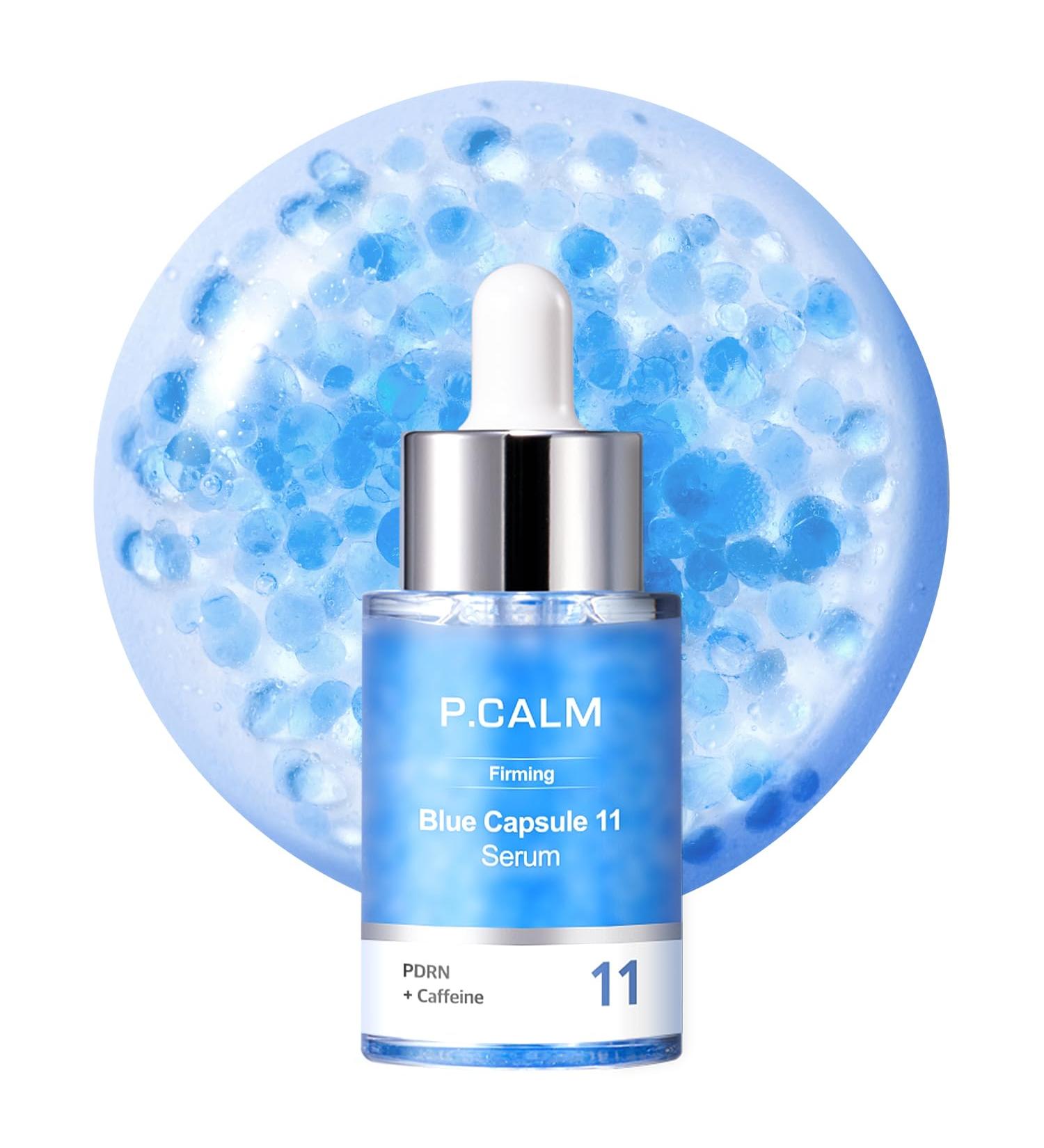 P.CALM Blue Capsule 11 Serum PDRN & Caffeine for Intense Moisture Plumping Effect Elasticity and Radiant Skin Korean PDRN Serum (30ml / 1.01 fl.oz) - Buy Online on GoSupps.com