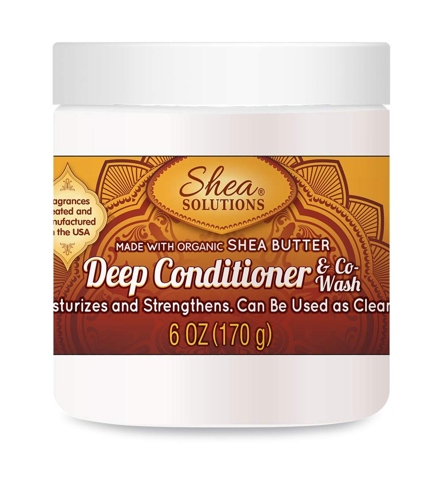 Organic Shea Butter Deep Conditioner & Co-Wash - Paraben-Free 6oz | International Shipping - Buy Online on GoSupps.com
