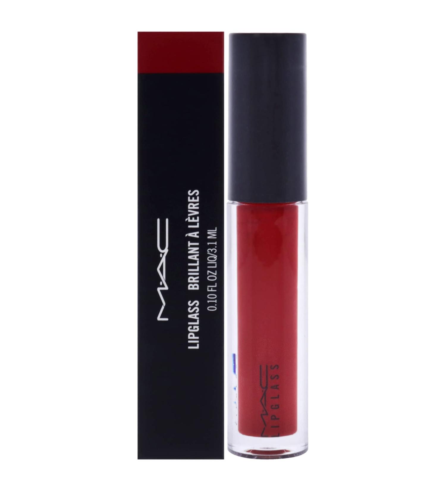 MAC Lipglass Ruby Woo - Long-Lasting Red Lip Gloss | 1 Count - Buy Online on GoSupps.com