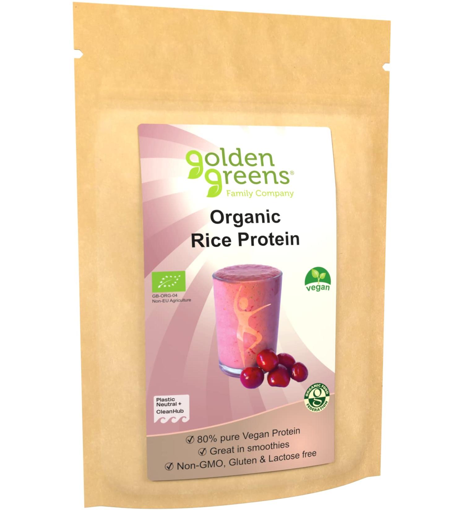 Golden Greens Organic Rice Protein Powder 250 g