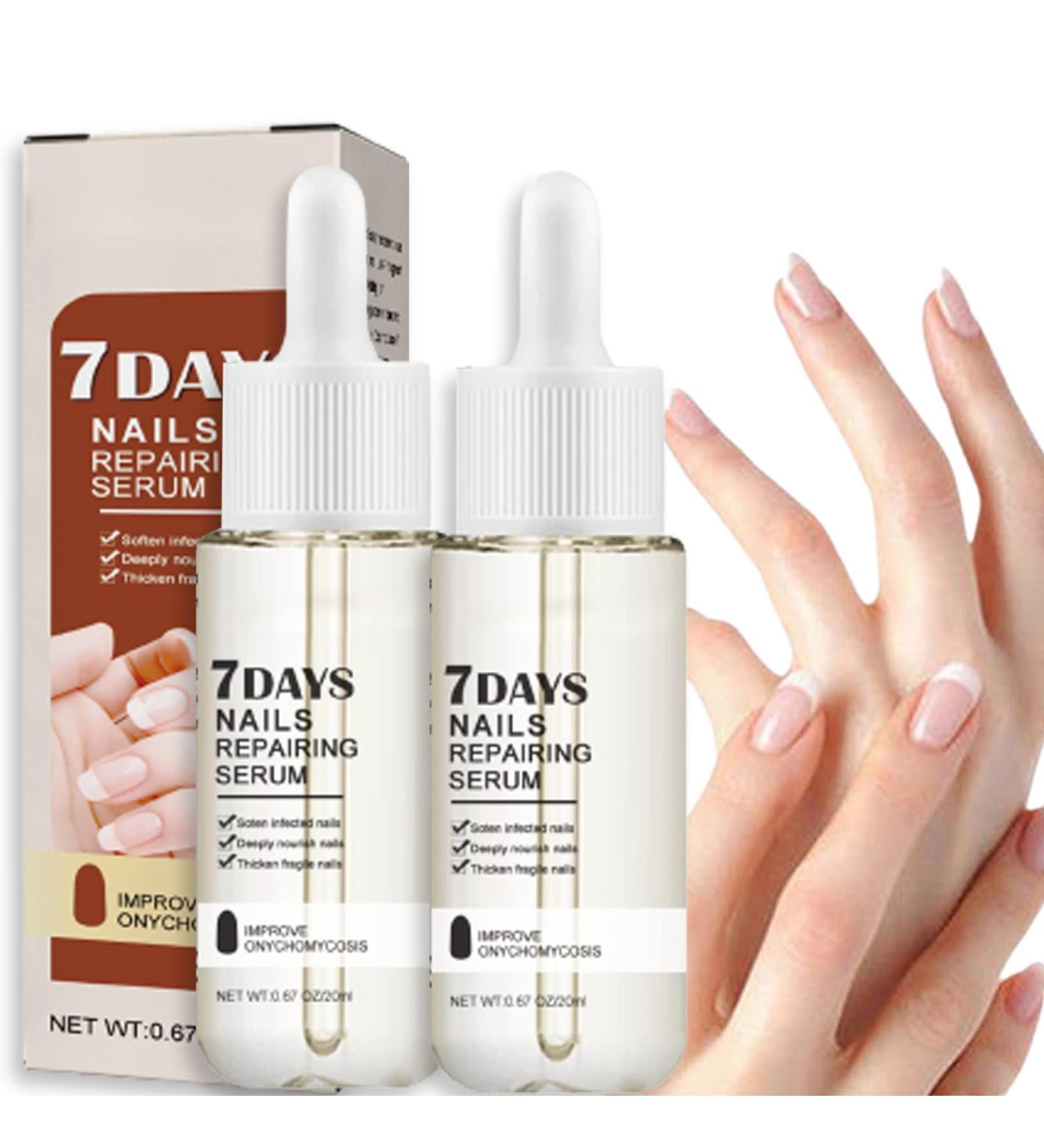 GFOUK 7 Days Nail Growth and Strength Serum Set - Nail Repair and Growth Oil for Toenail Treatment (2 Pcs) - Buy Online on GoSupps.com