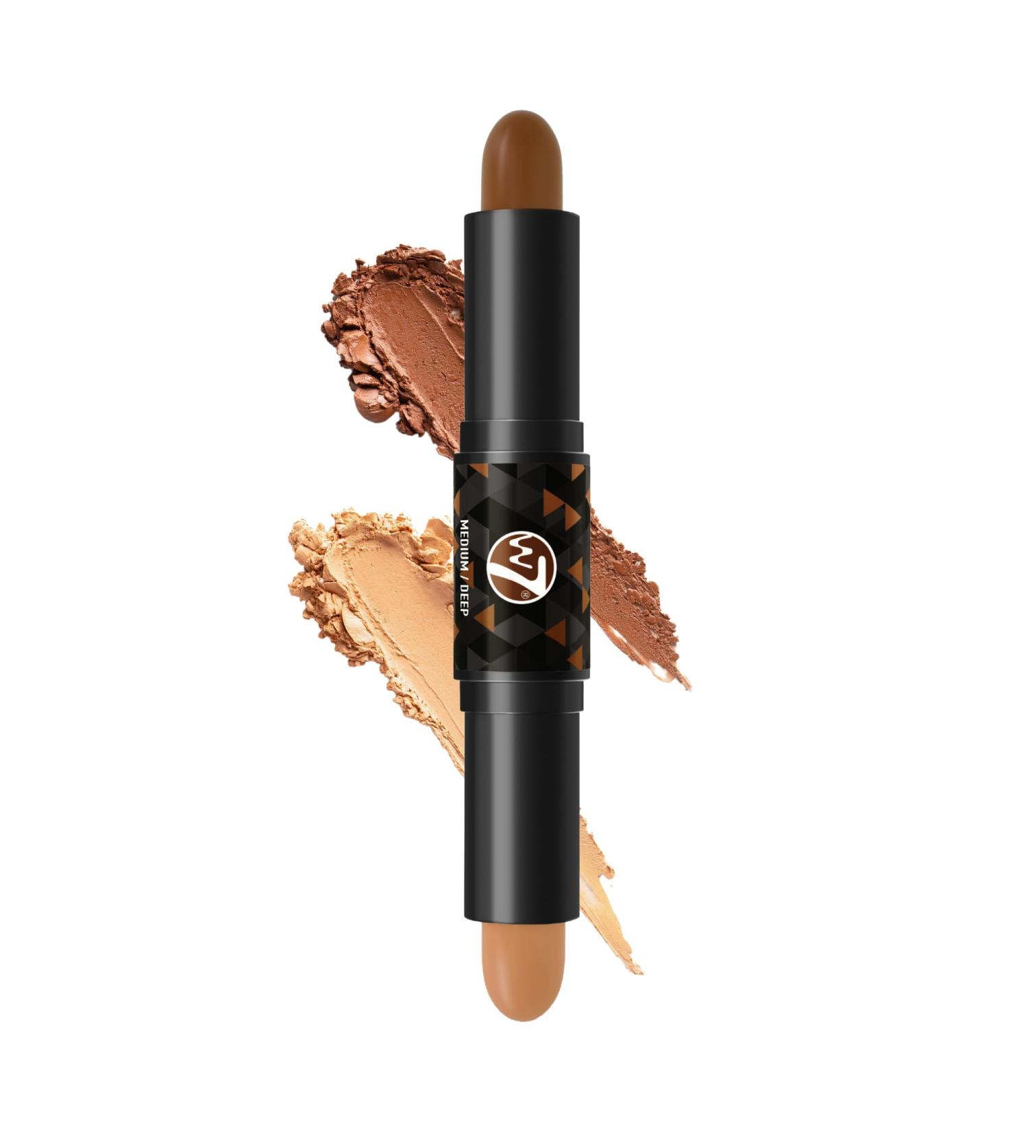 W7 Contour Stick - Double-Ended Creamy Contour & Highlight Makeup - Bronze Shape & Define - Medium Deep Medium Deep 1 count (Pack of 1) - Buy Online on GoSupps.com