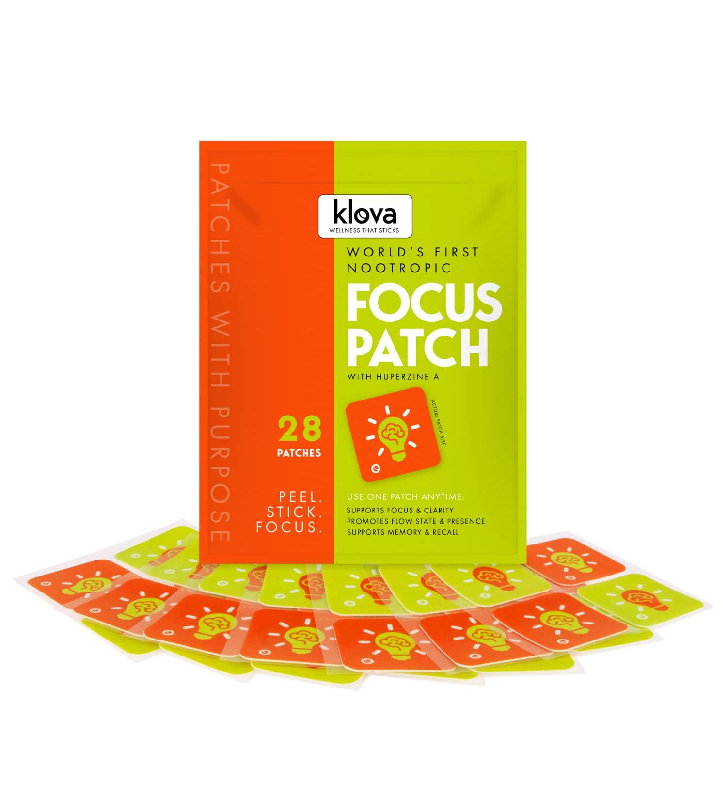 Klova Focus Patches - 28 Topical Patches